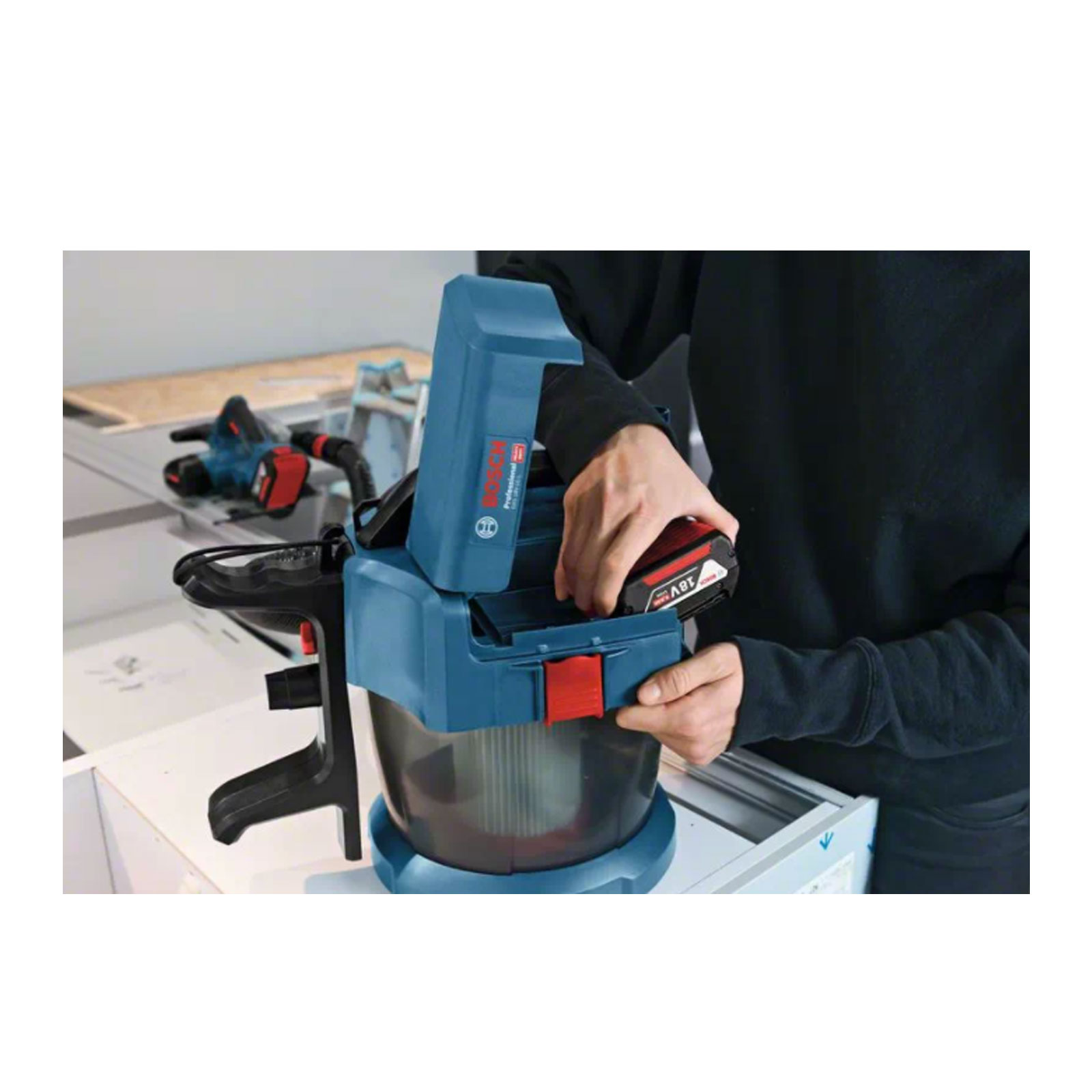 Bosch Professional GAS 18V-10 L Nass- und Trockensauger (Akku)
