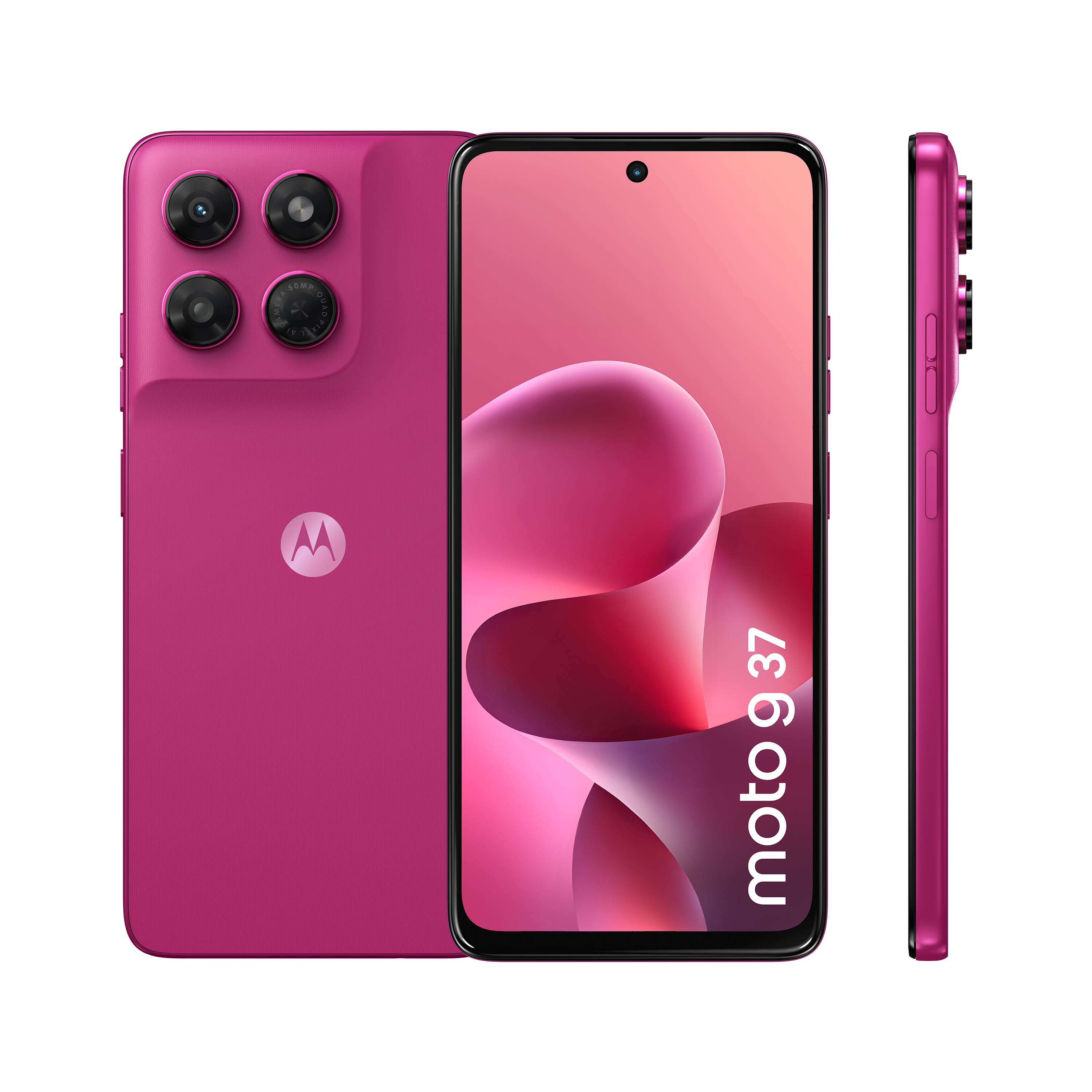 Motorola G37 4GB + 128GB PANTONE® Fuchsia Red Smartphone