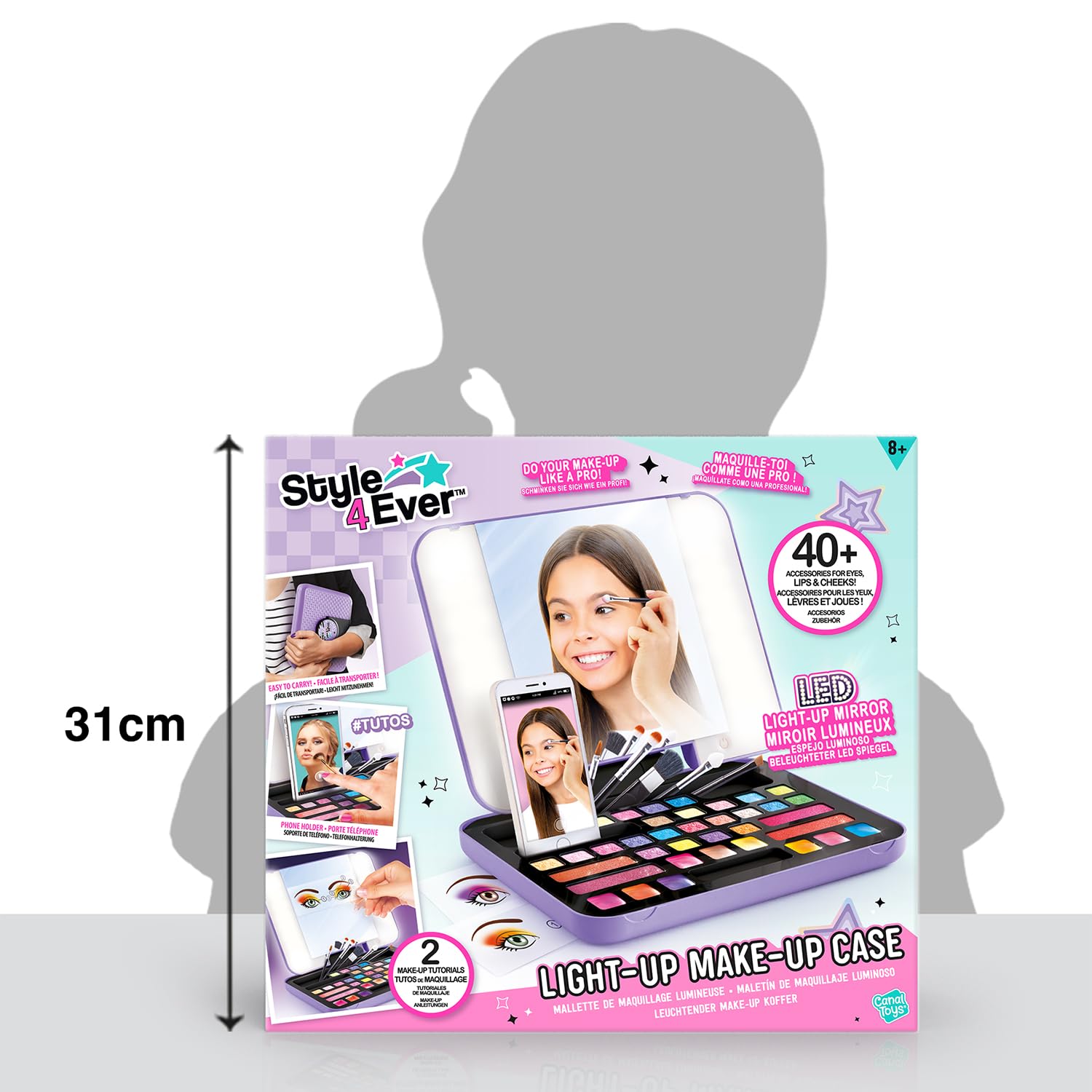 Canal Toys - Style 4 Ever - Make-up Koffer mit LED-Licht & 40+ Zubehörteilen