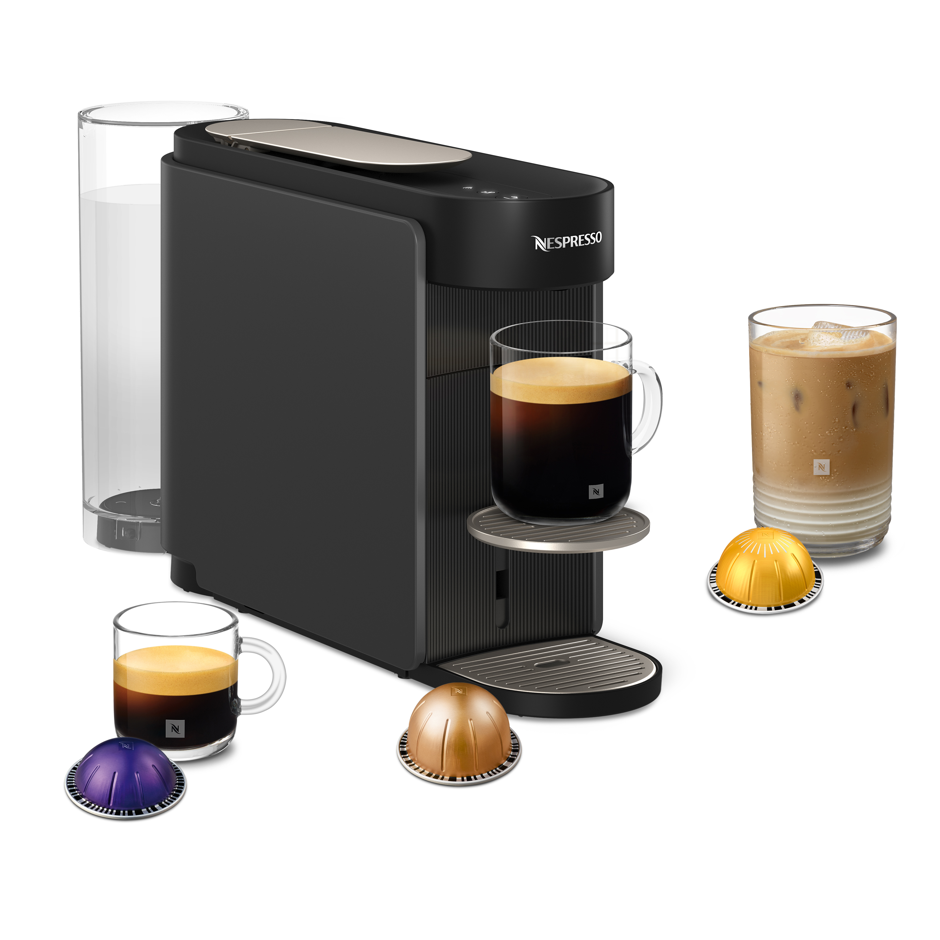 Nespresso Vertuo Up ENV200.GY Kapselkaffeemaschine für 7 Tassengrößen