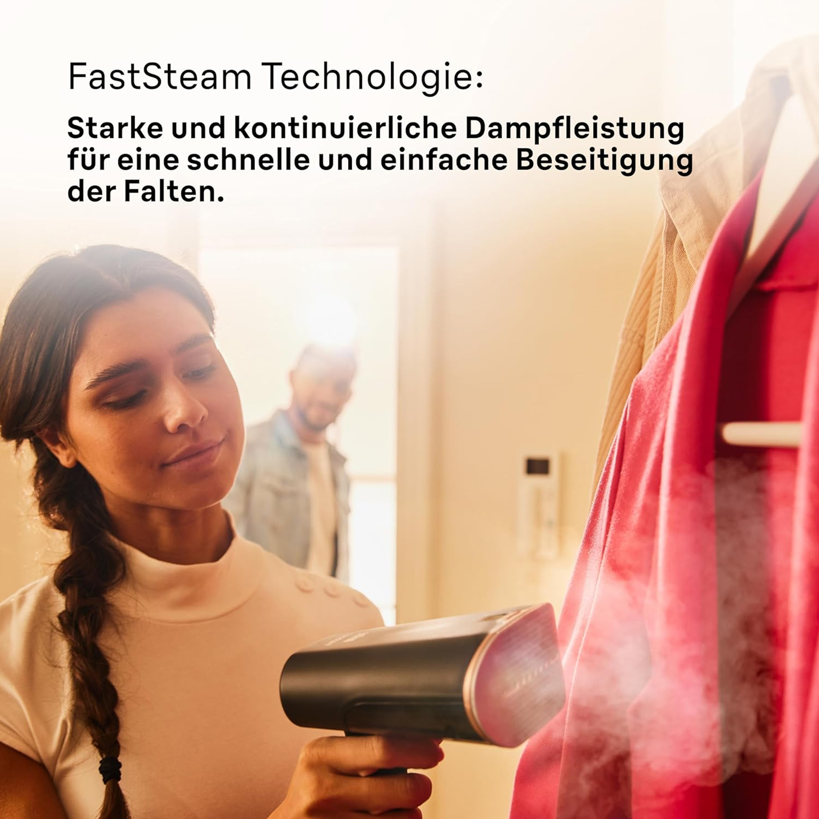 Braun GS 7077 BK QuickStyle 7 Bügeleisen Beheizte Bügelsohle FastSteam