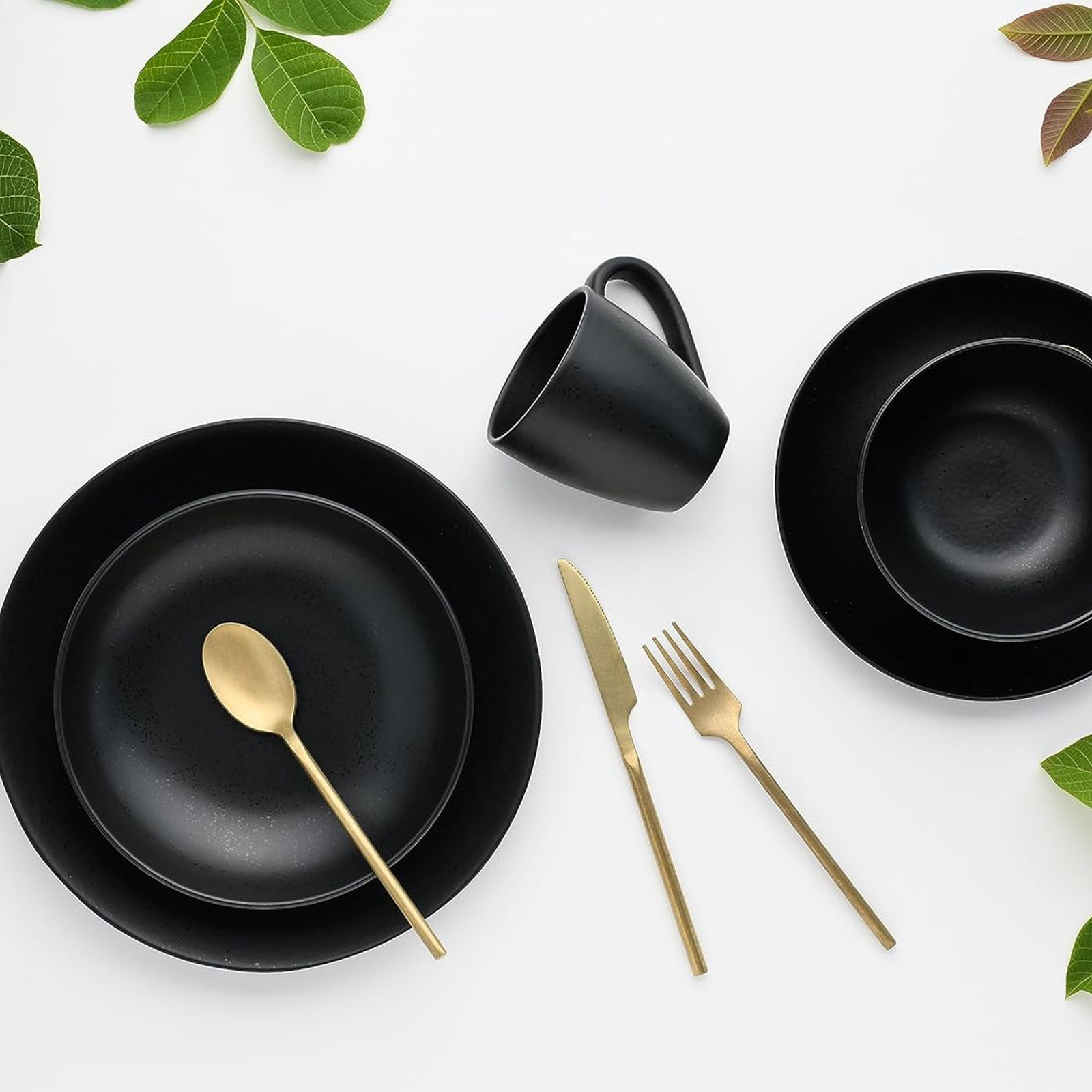 CreaTable Magic Black 16815 Kombiservice, 20-teilig