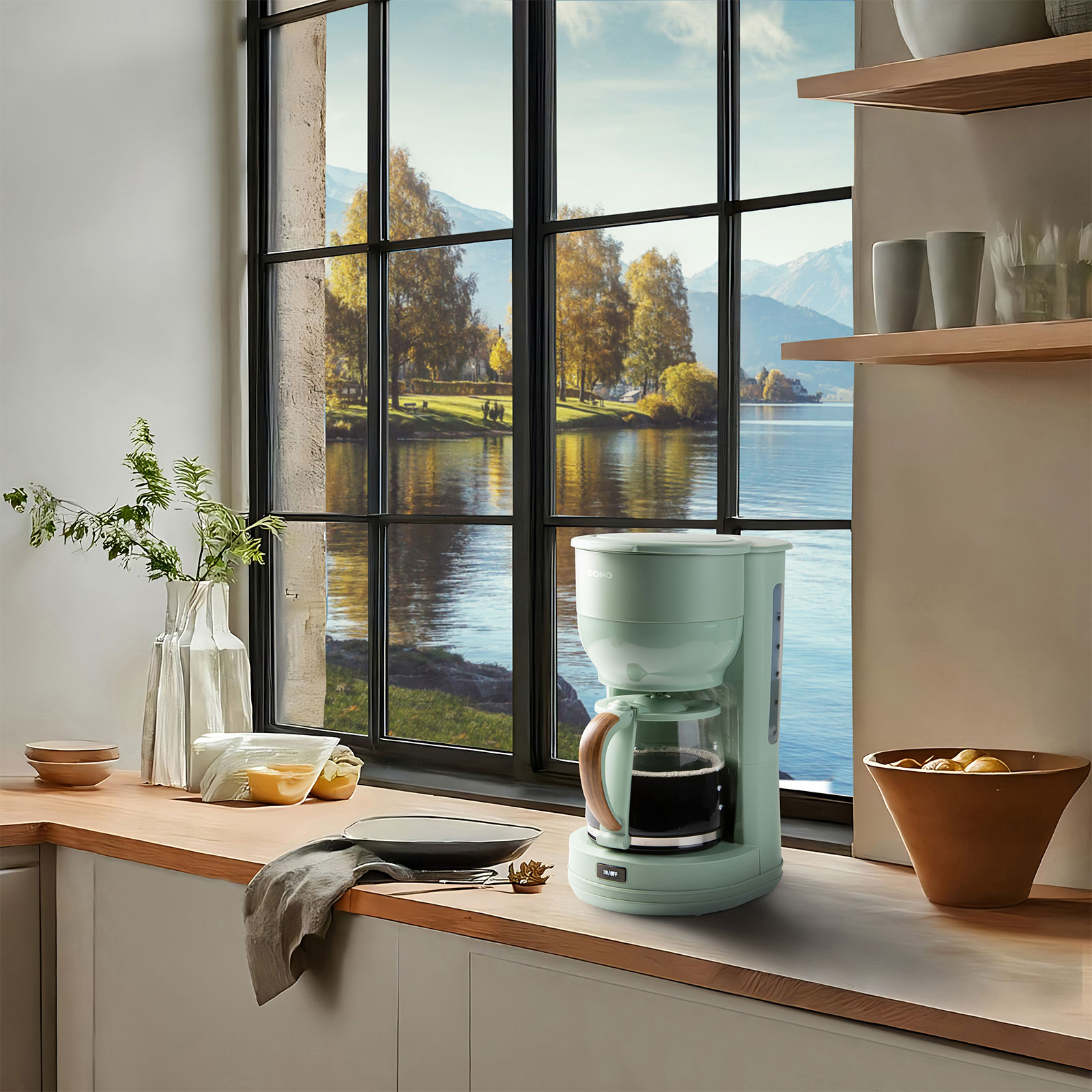 Domo DO755K Kaffeeautomat Grün