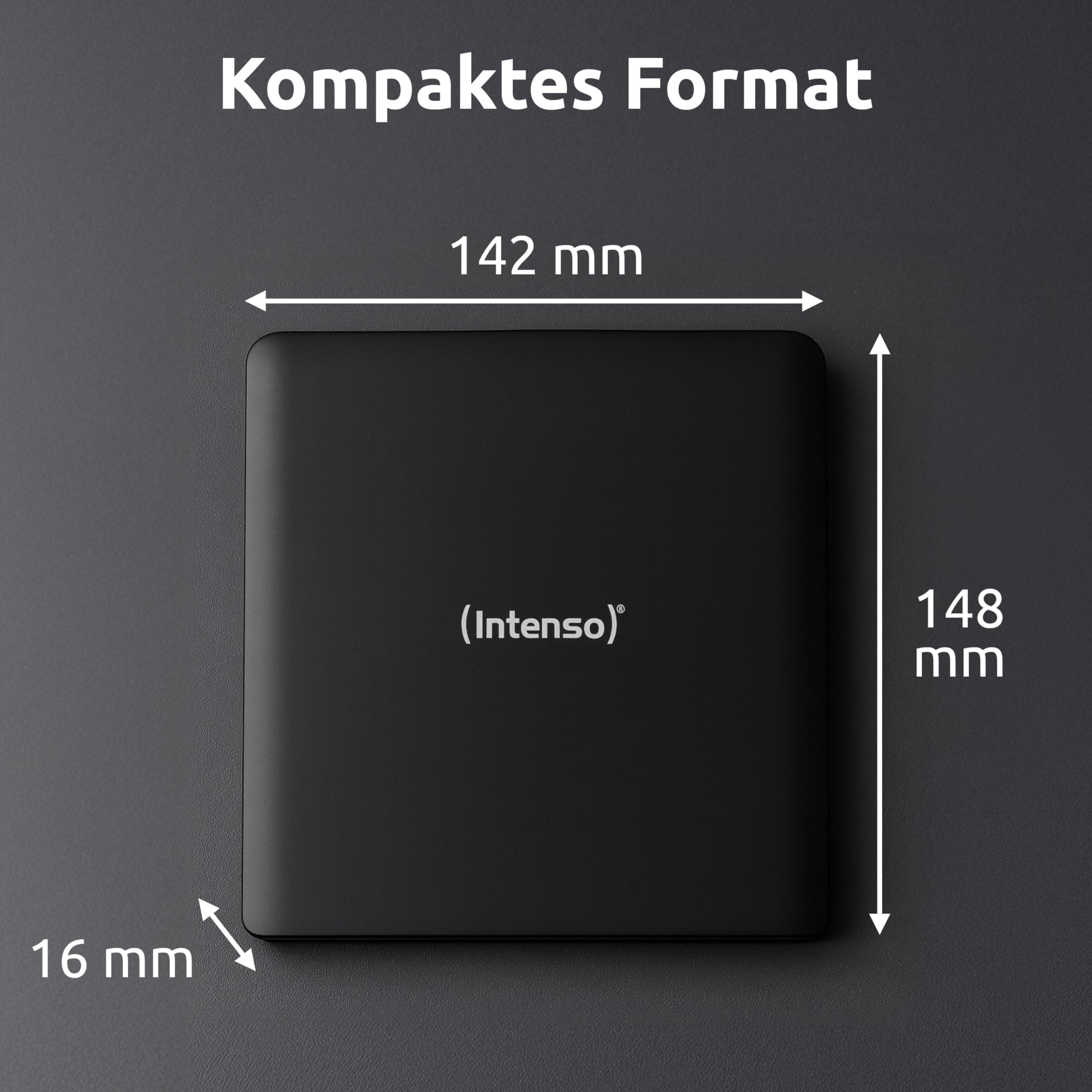 Intenso EOD 500BD Slim Blu-Ray Brenner, Schwarz GTIN (EAN): 4034303037315