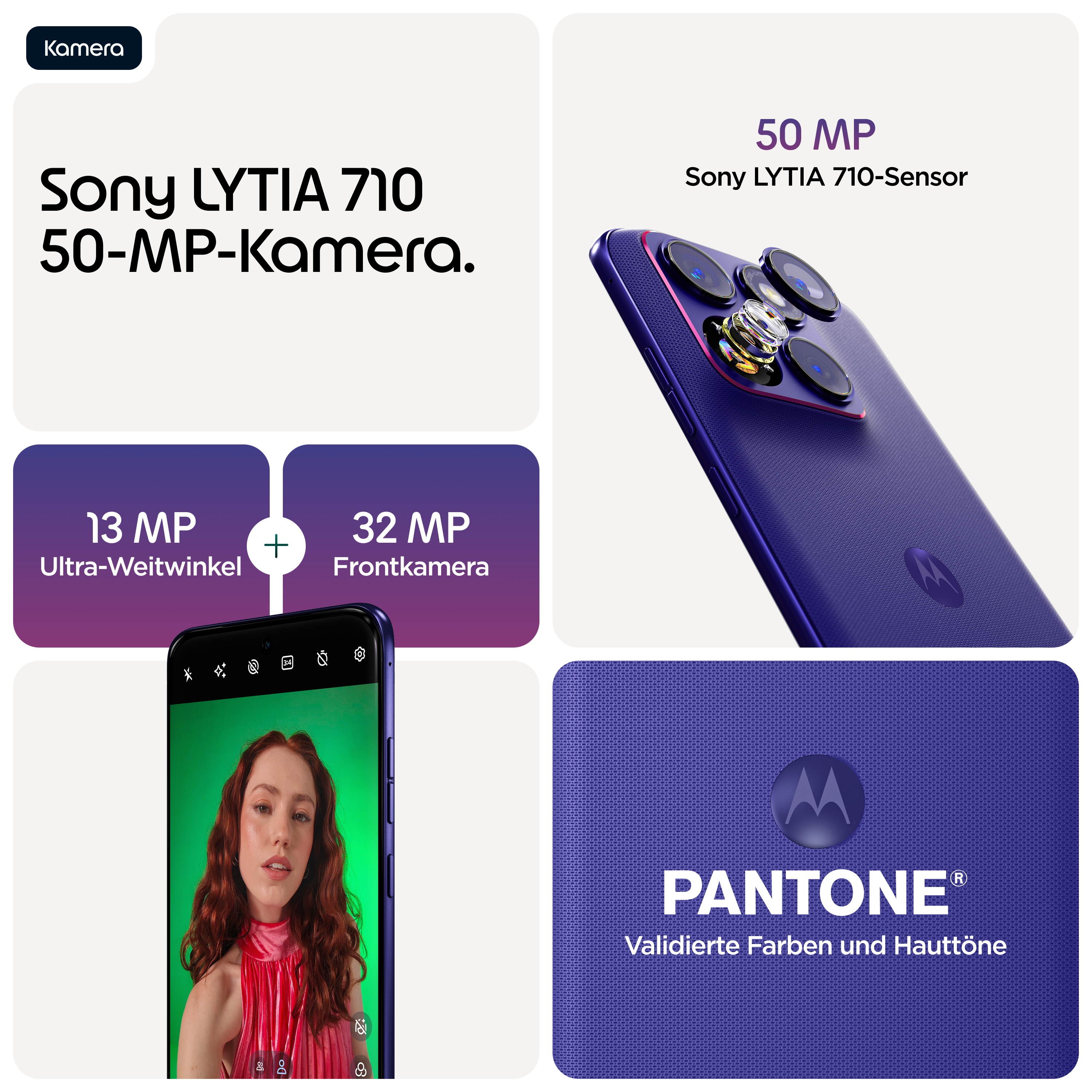 Motorola edge 70 Fusion 8 GB + 256 GB PANTONE® Orient Blue Smartphone