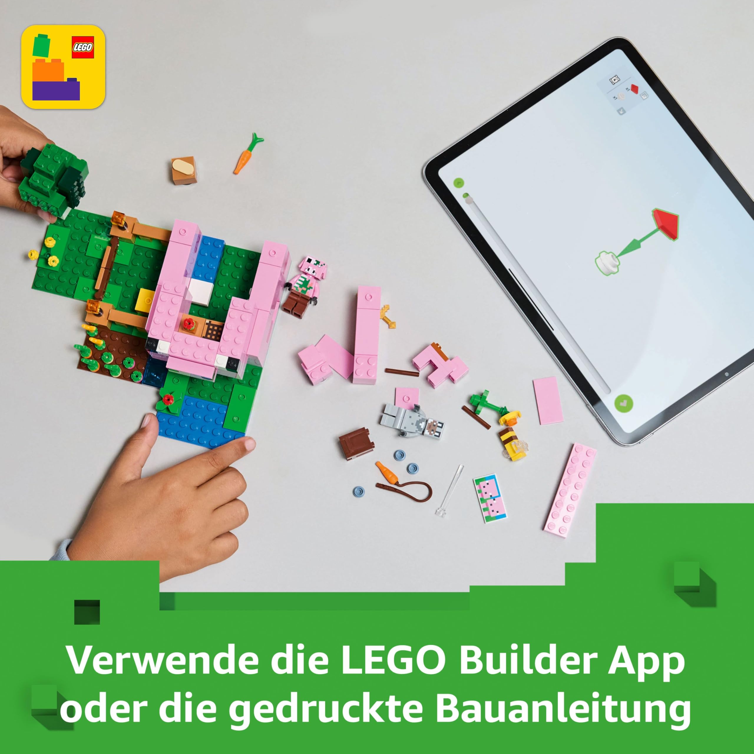 LEGO Minecraft Das Babyschwein-Haus 21268
