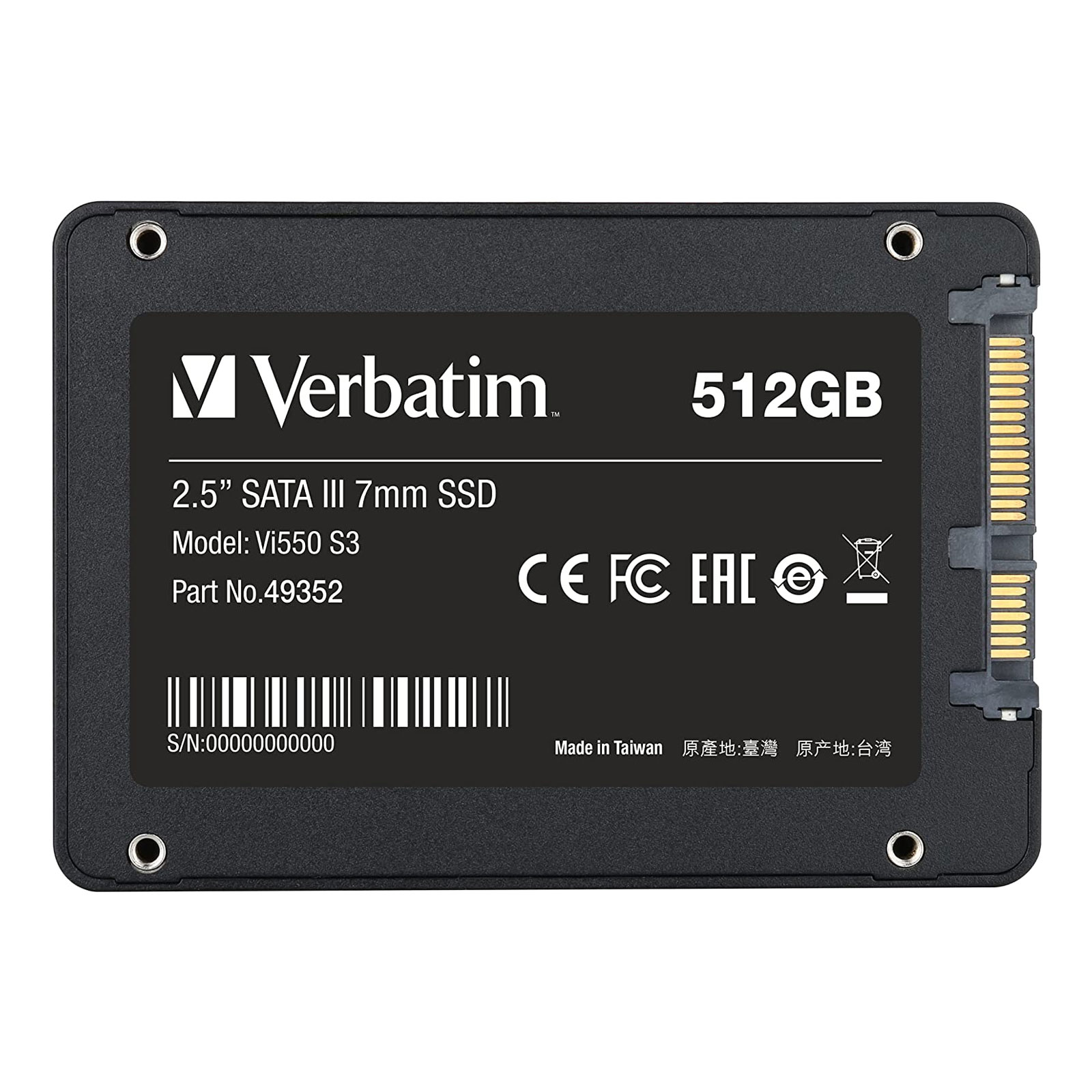 Verbatim Vi550 S3 SSD 512GB