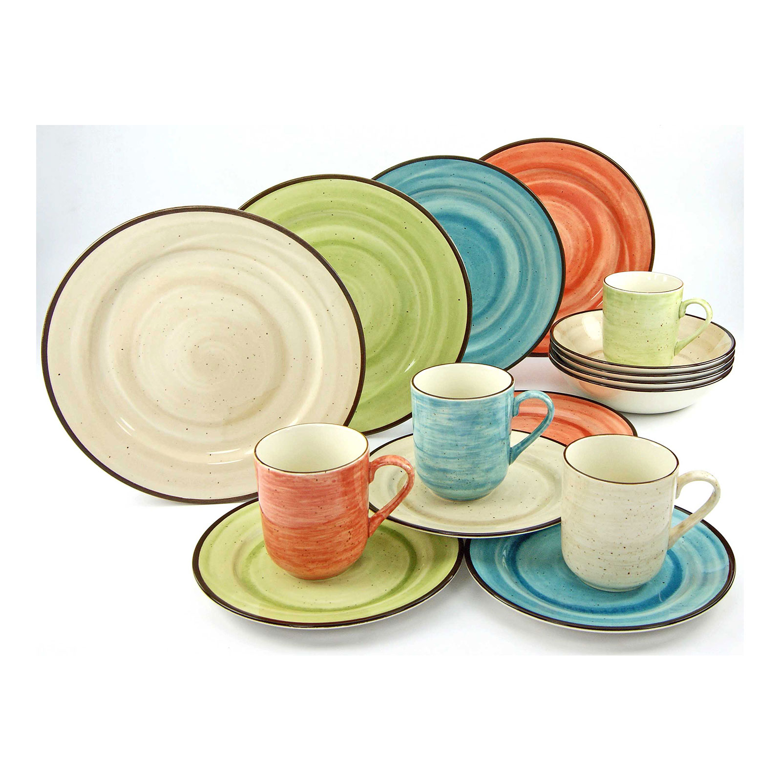 CreaTable, 19959, Serie Terra Toscana, Kombiservice 16 teilig