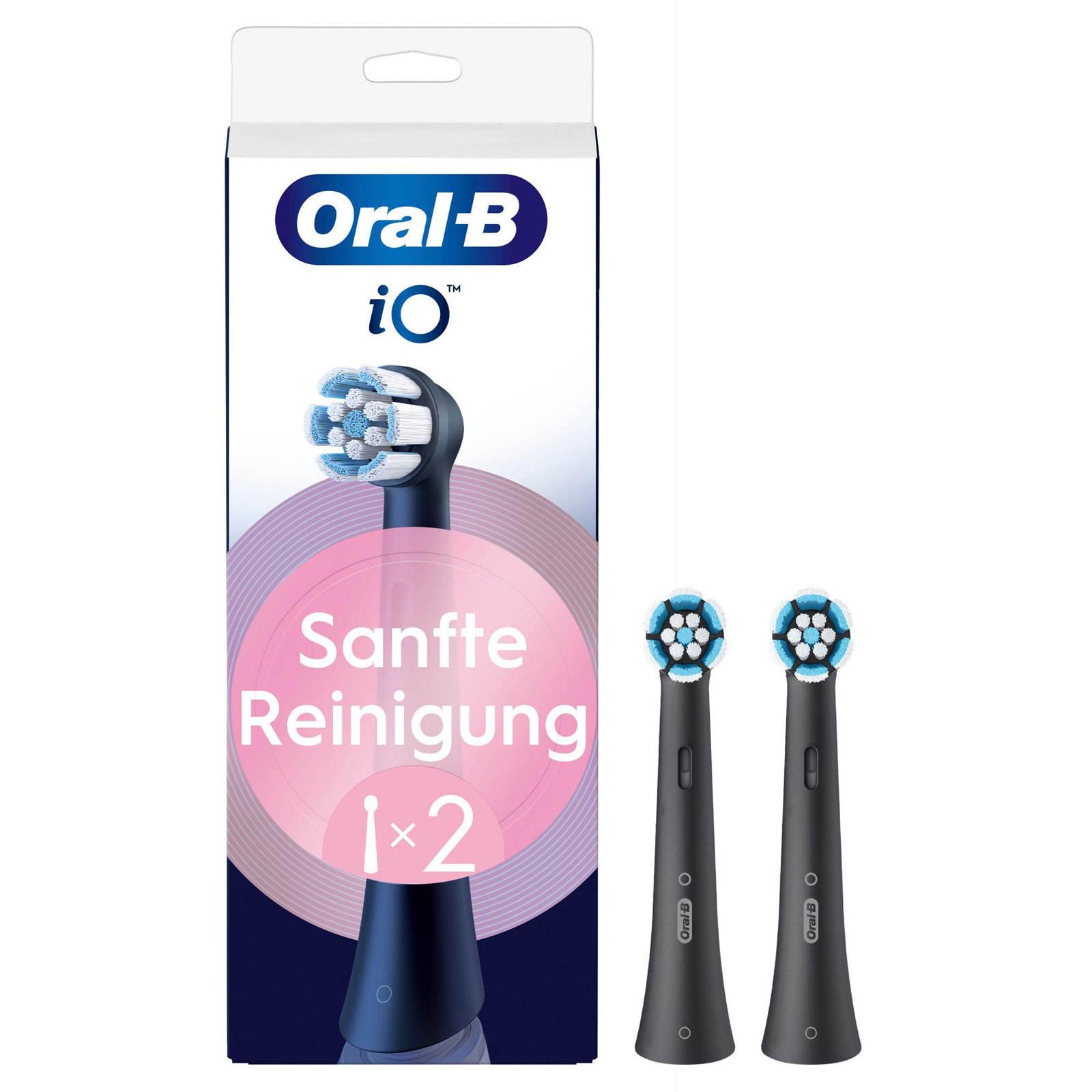 Oral-B iO Original Aufsteckbürsten 2er Set Schwarz Oral-B iO Original Aufsteckbürsten 2er Set Schwarz