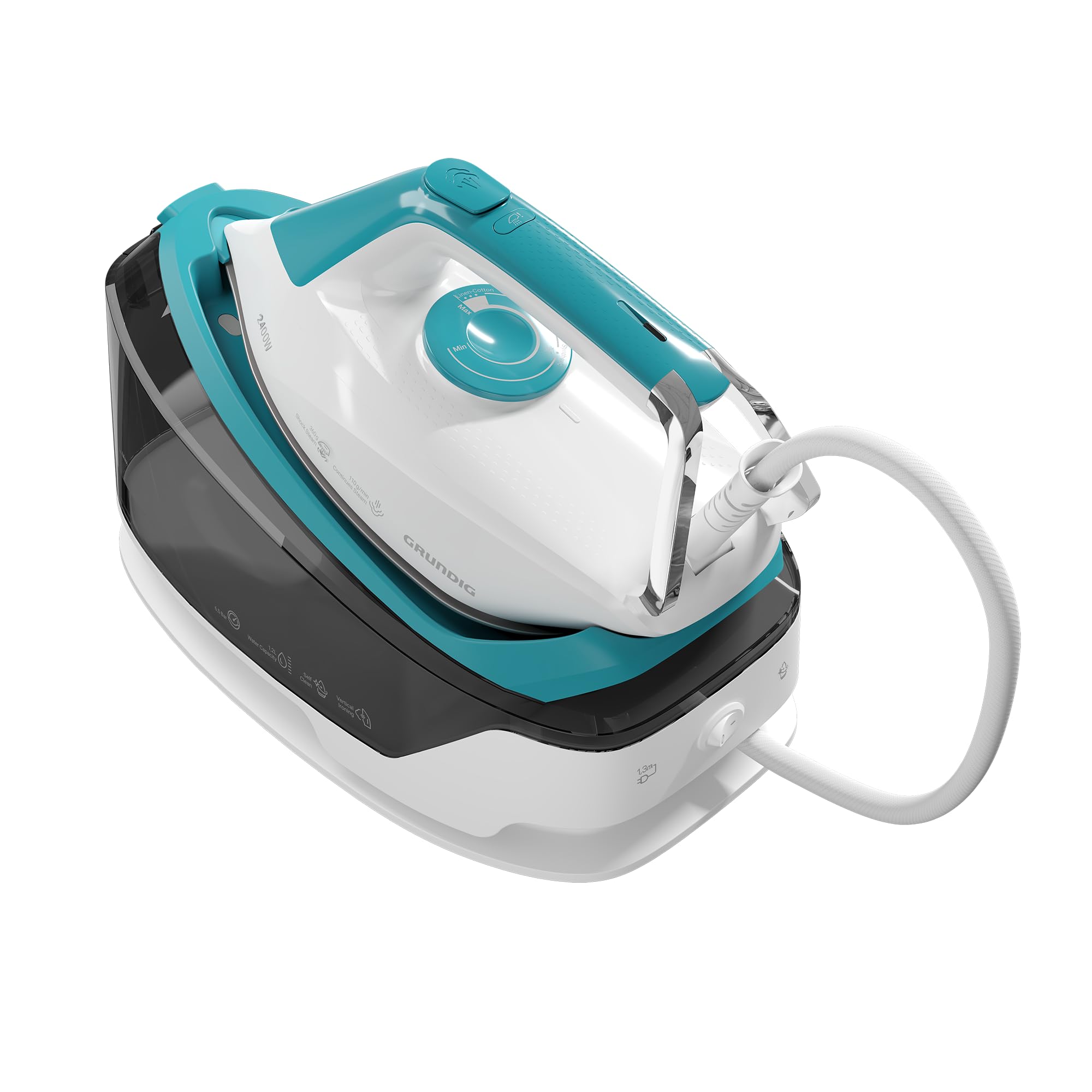 GRUNDIG SIS 6550 Dampfbügelstation, 2400 W, 6,5 bar