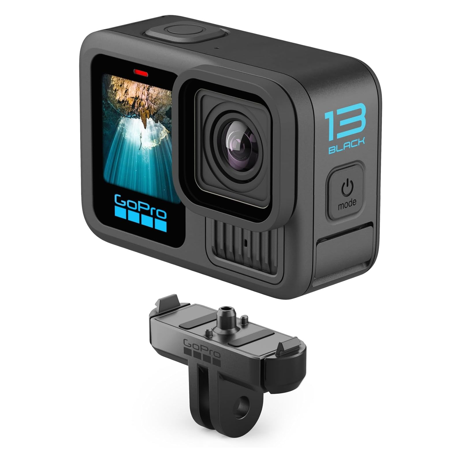 GoPro Halterung mit Magnetverriegelung (Mit Hero13 Black kompatibel)