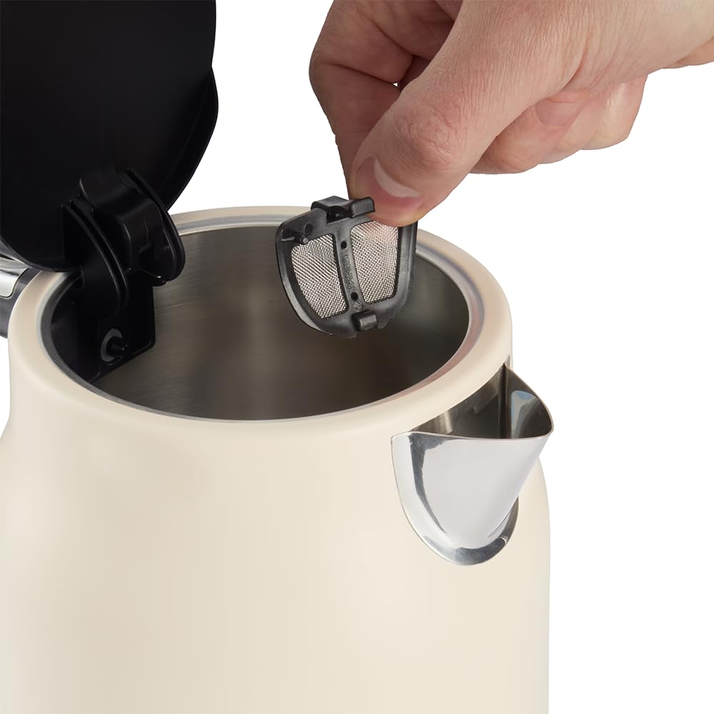 Russell Hobbs Hanley Wasserkocher (1,7 Liter, 2400 Watt, Edelstahl)