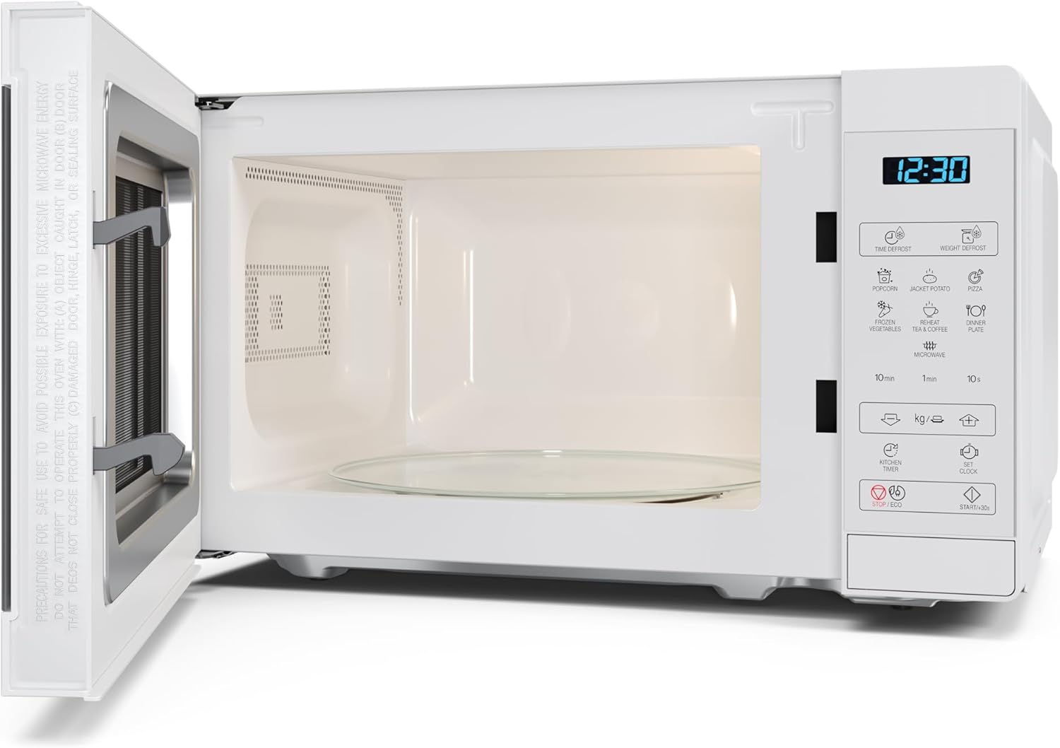 SHARP Mikrowelle YC-MS02E-C, Weiß, 20 Liter, 800 W