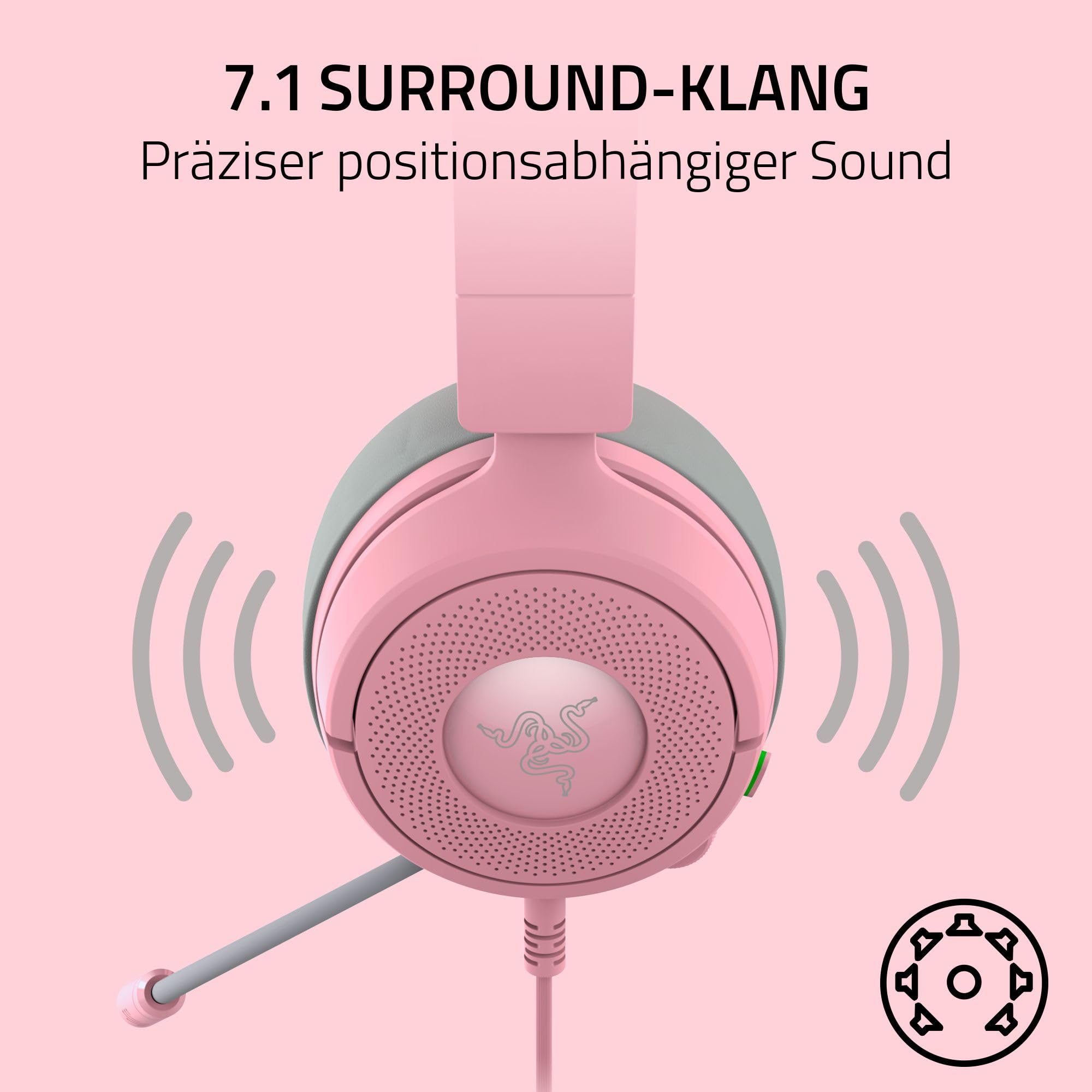 Razer Kraken Kitty V3 X - Kabelgebundenes Kitty-Headset für Gaming