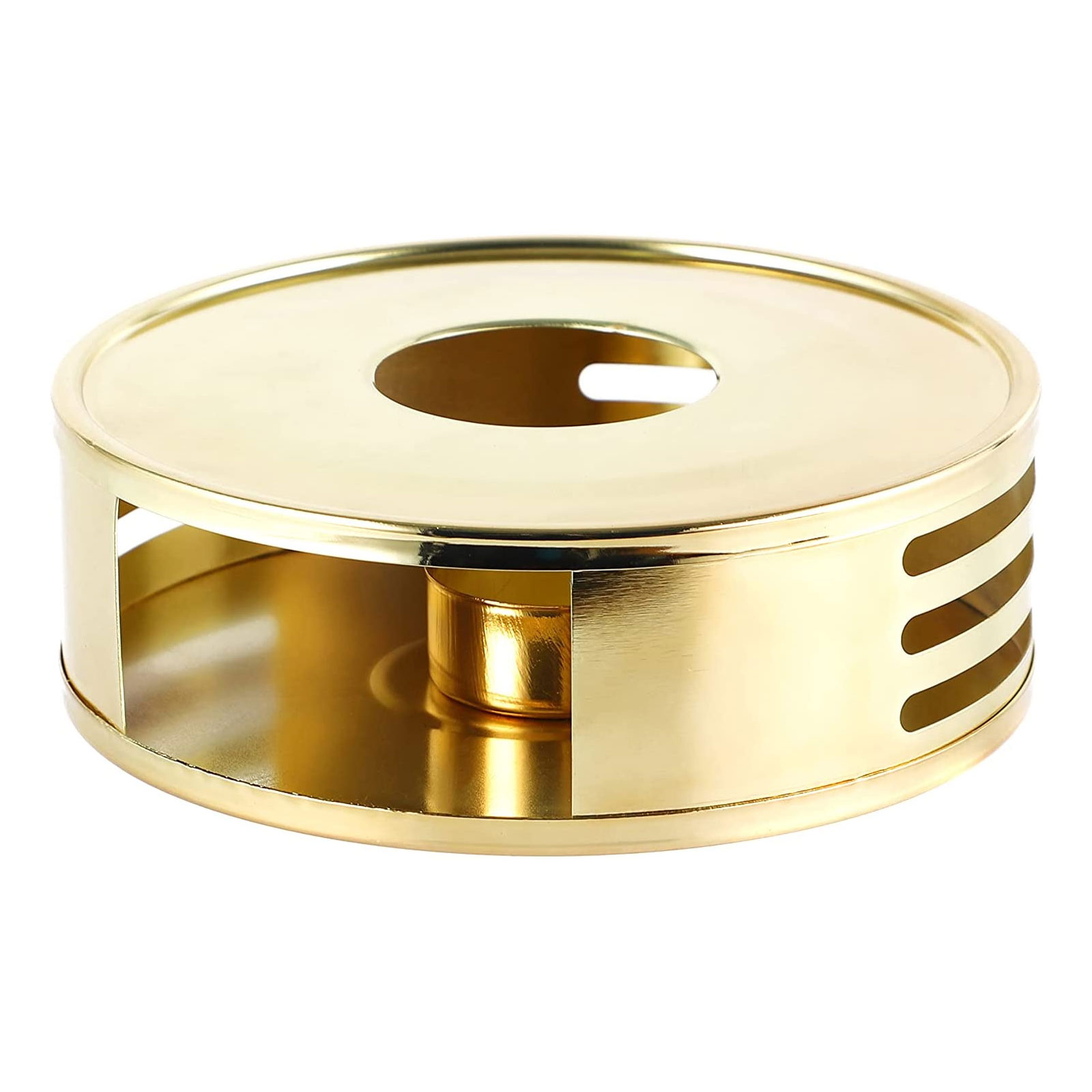 Echtwerk Stövchen, Teestövchen aus Edelstahl, Runder Tee- und Kaffeewärmer, Untersatz für alle handelsüblichen Tee- und Kaffeekannen, 5 x 15 cm