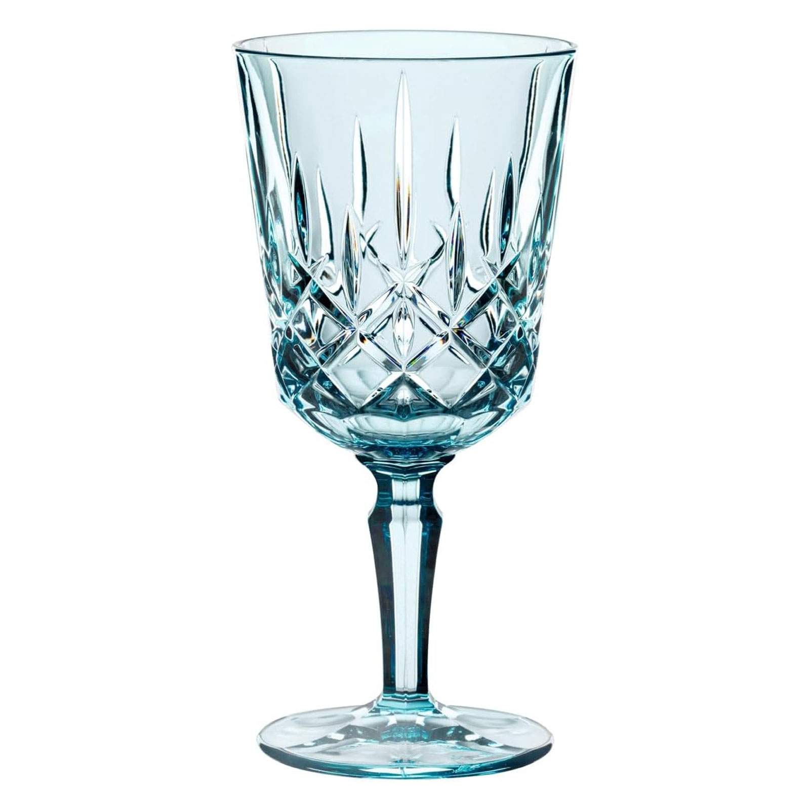 Nachtmann 2-teiliges Weingläser-Set Cocktailgläser/Weingläser, Kristallglas, 355 ml, Aqua, Noblesse Colors, 105219