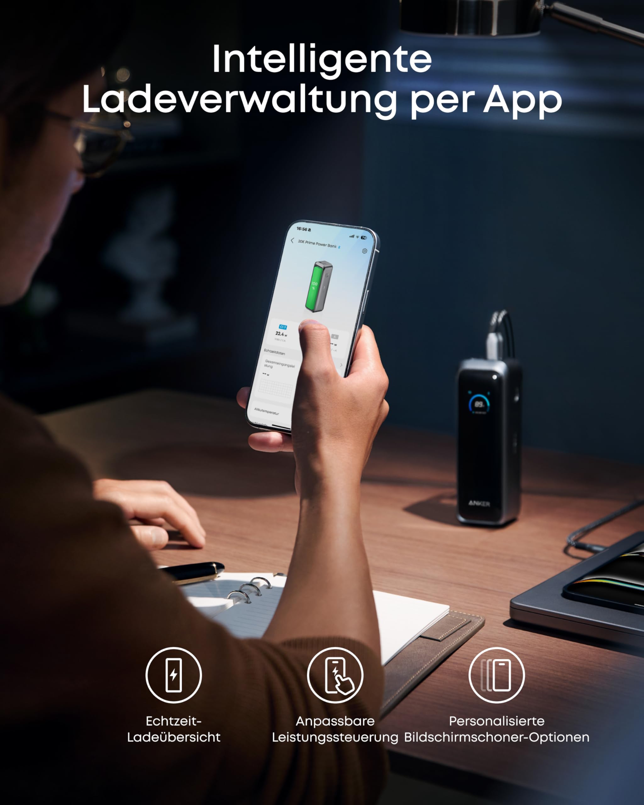 Anker Prime Powerbank 20100mAh tragbares Ladegerät