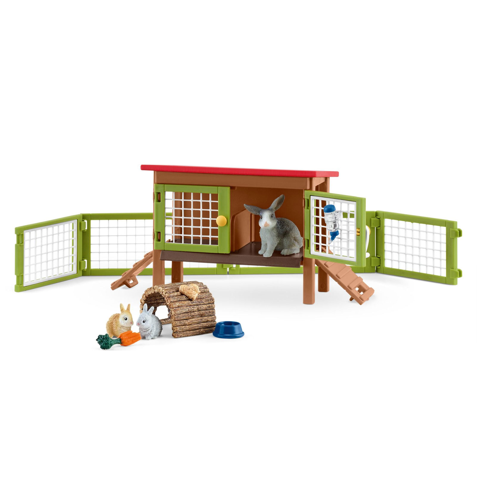 Schleich Kaninchenstall Spielfiguren-Set (42420)
