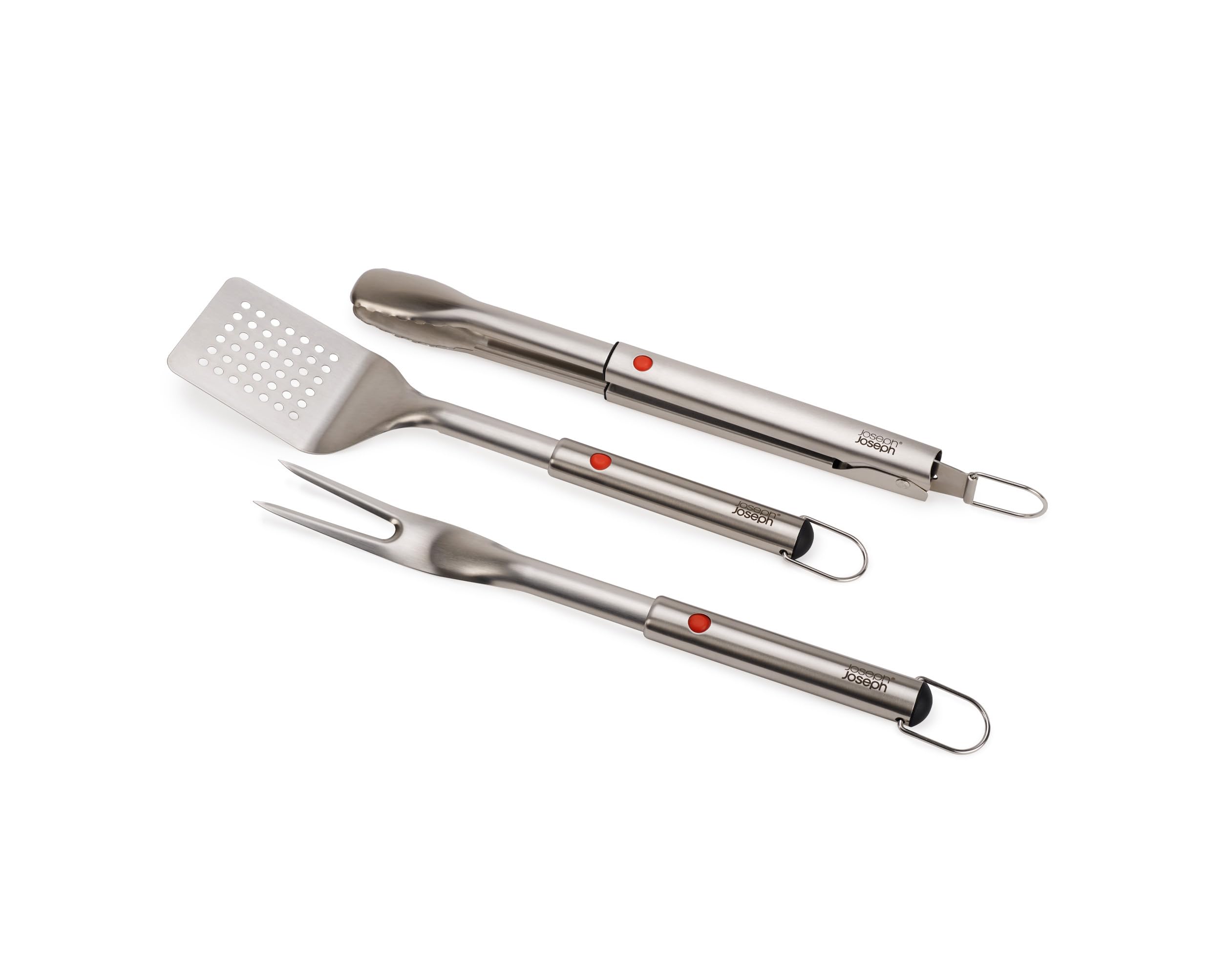 Joseph Joseph GrillOut 3-teiliges Edelstahl BBQ-Utensilien-Set