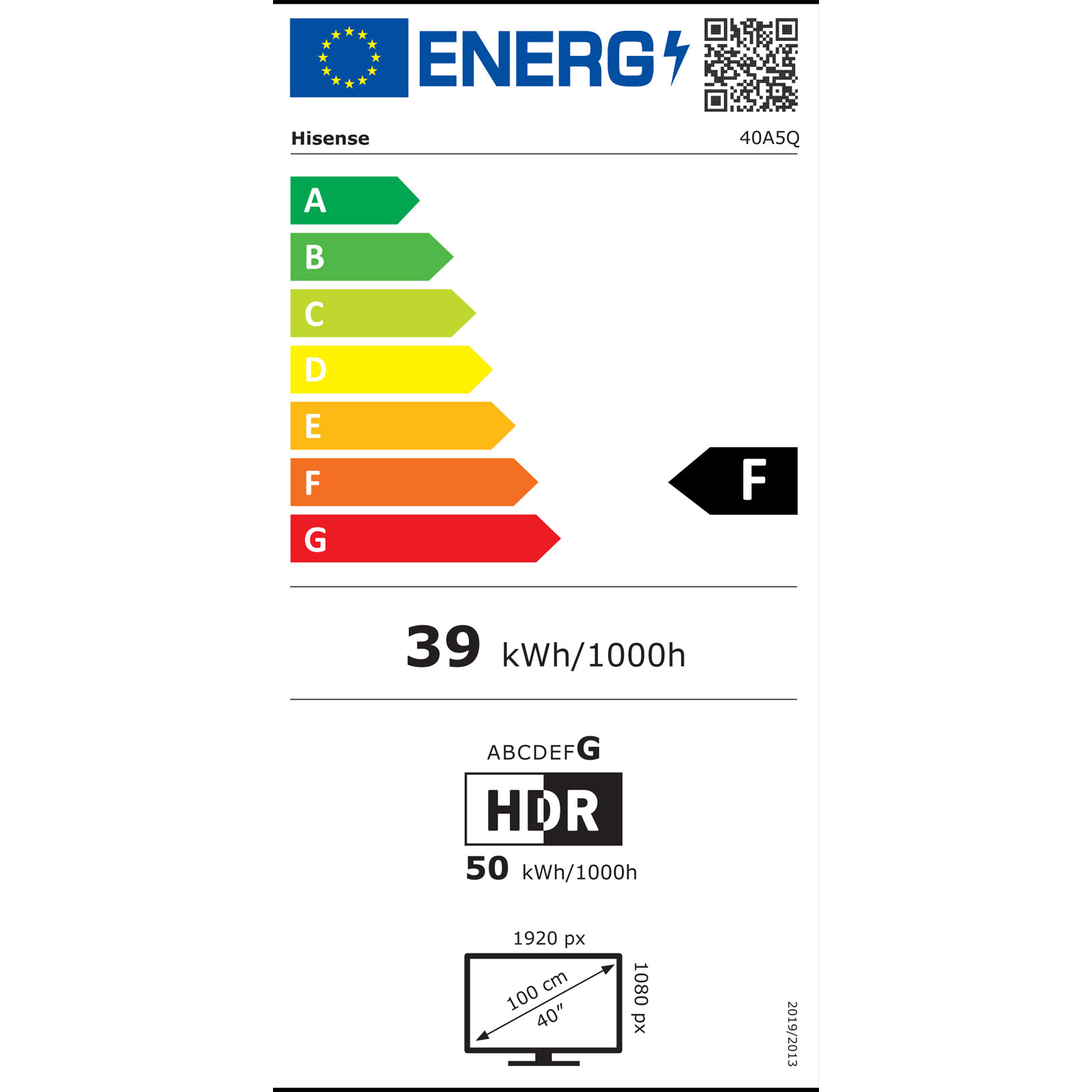 Hisense 40A5Q Fehrnseher, 40 Zoll, 2K QLED, Smart TV