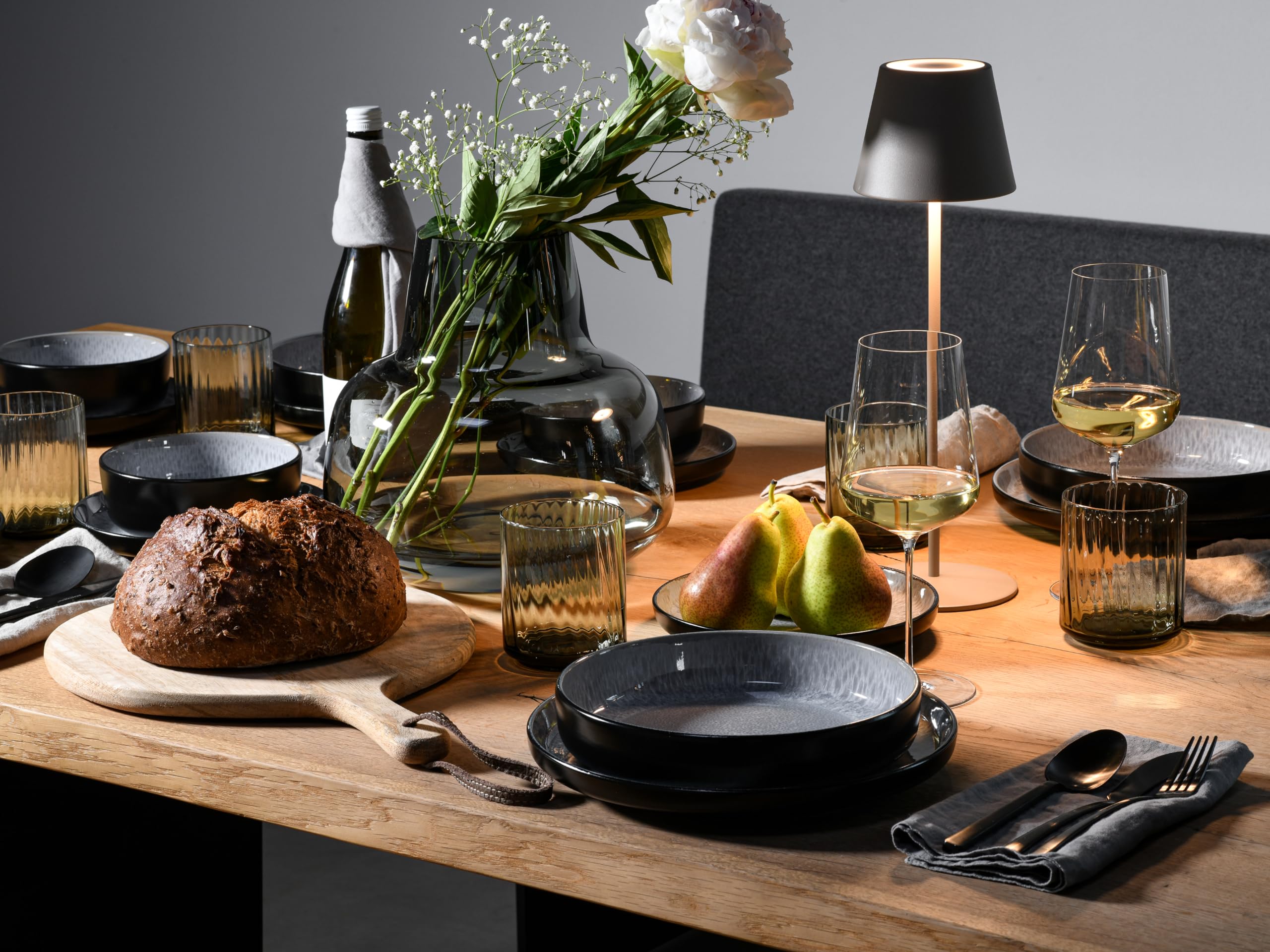 CreaTable 19928 Kombiservice Serie Nordic Fjord Frost 16-tlg. 4 Personen