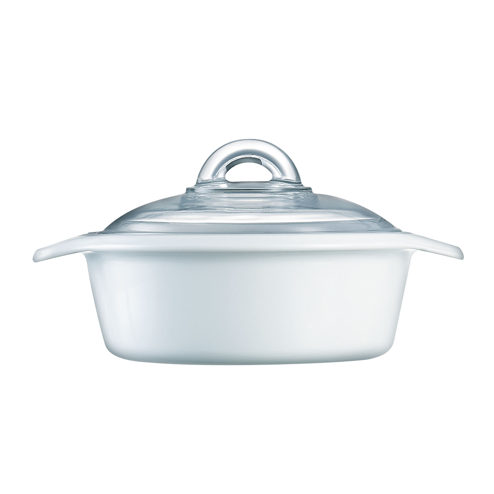 Luminarc, 17367, Serie VITRO weiss, Kochtopf mit Deckel 1,0L