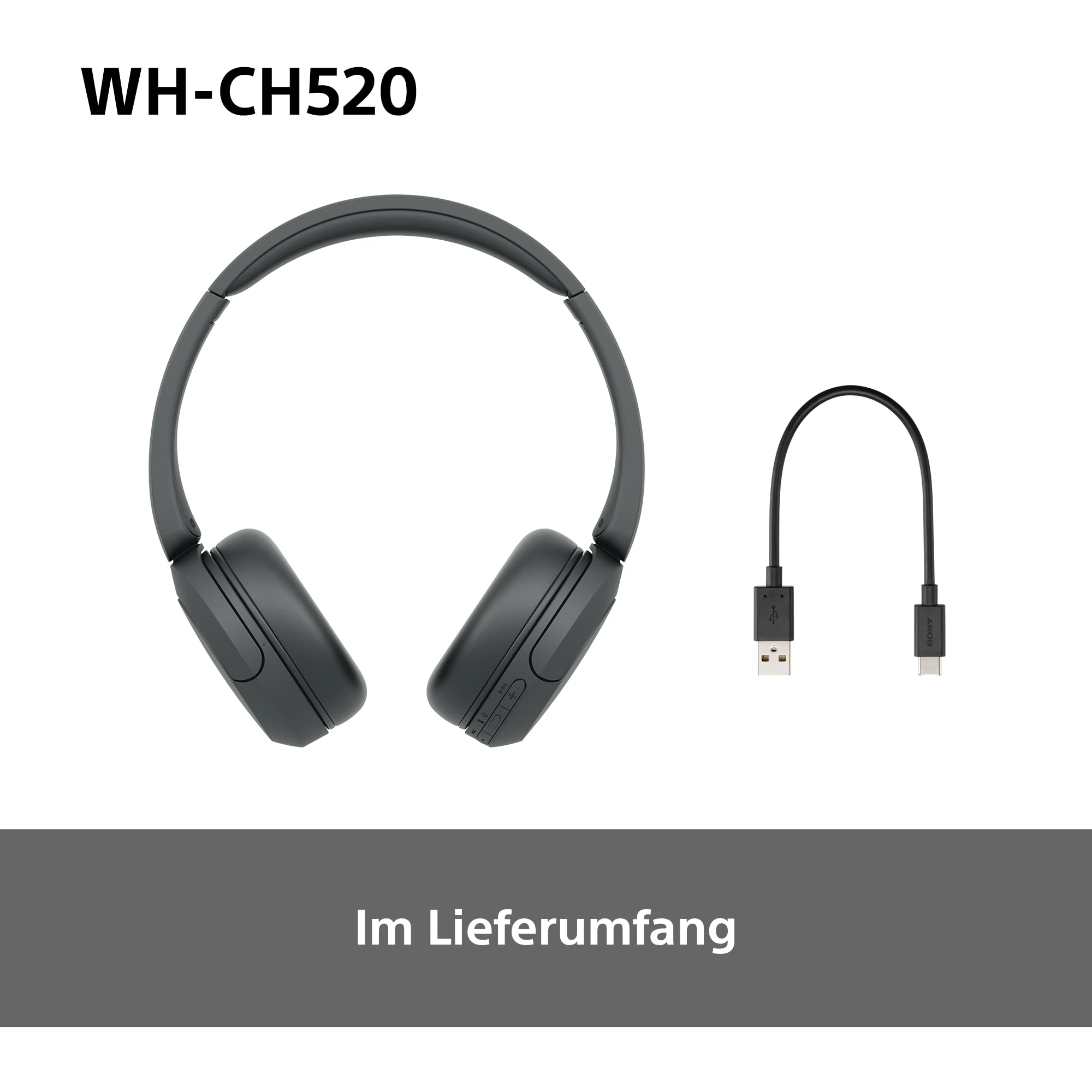 Sony WH-CH520 Kabellose Bluetooth-Kopfhörer