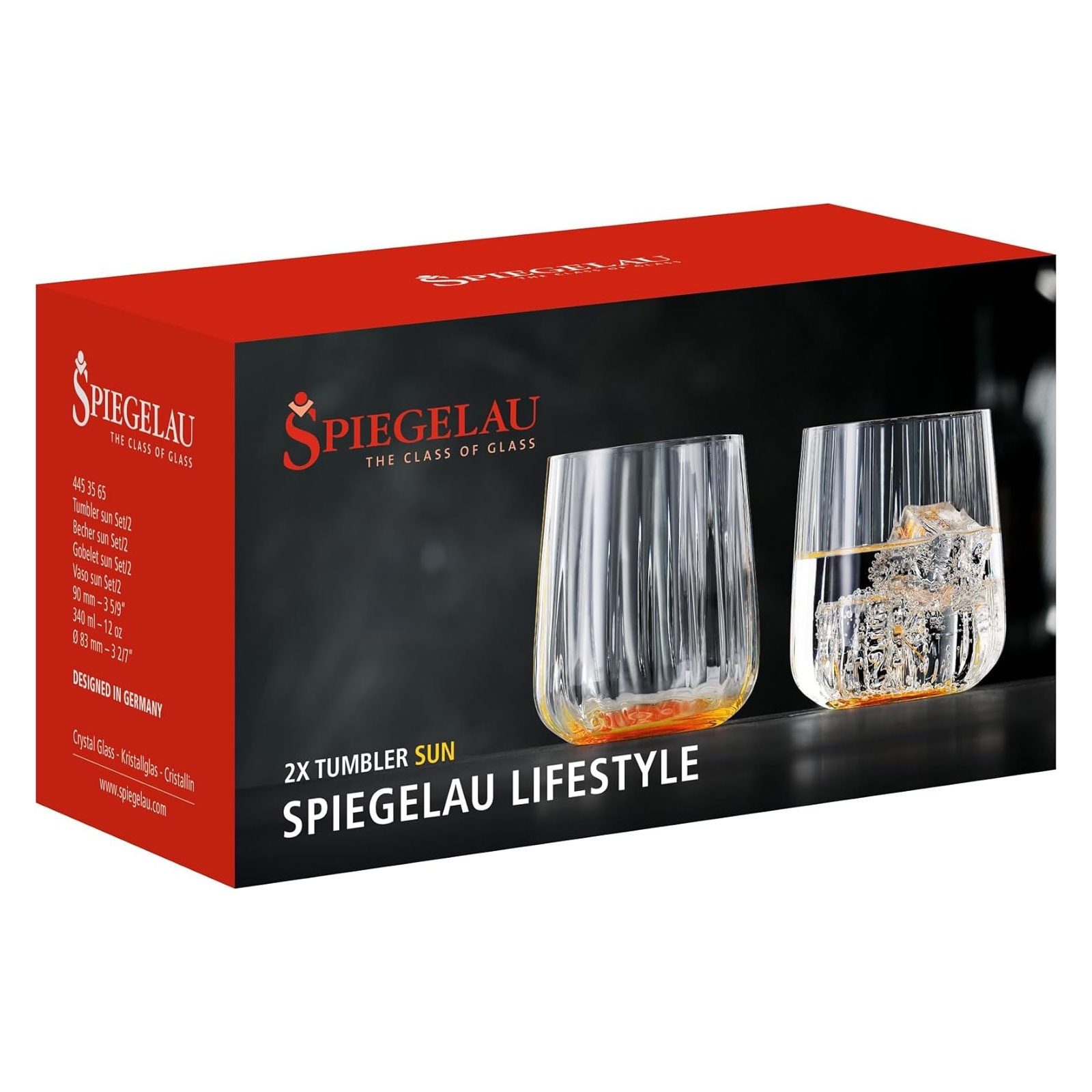 Spiegelau 2-teiliges Becher-Set Trinkgläser Kristallglas 340 ml Lifestyle 4453565