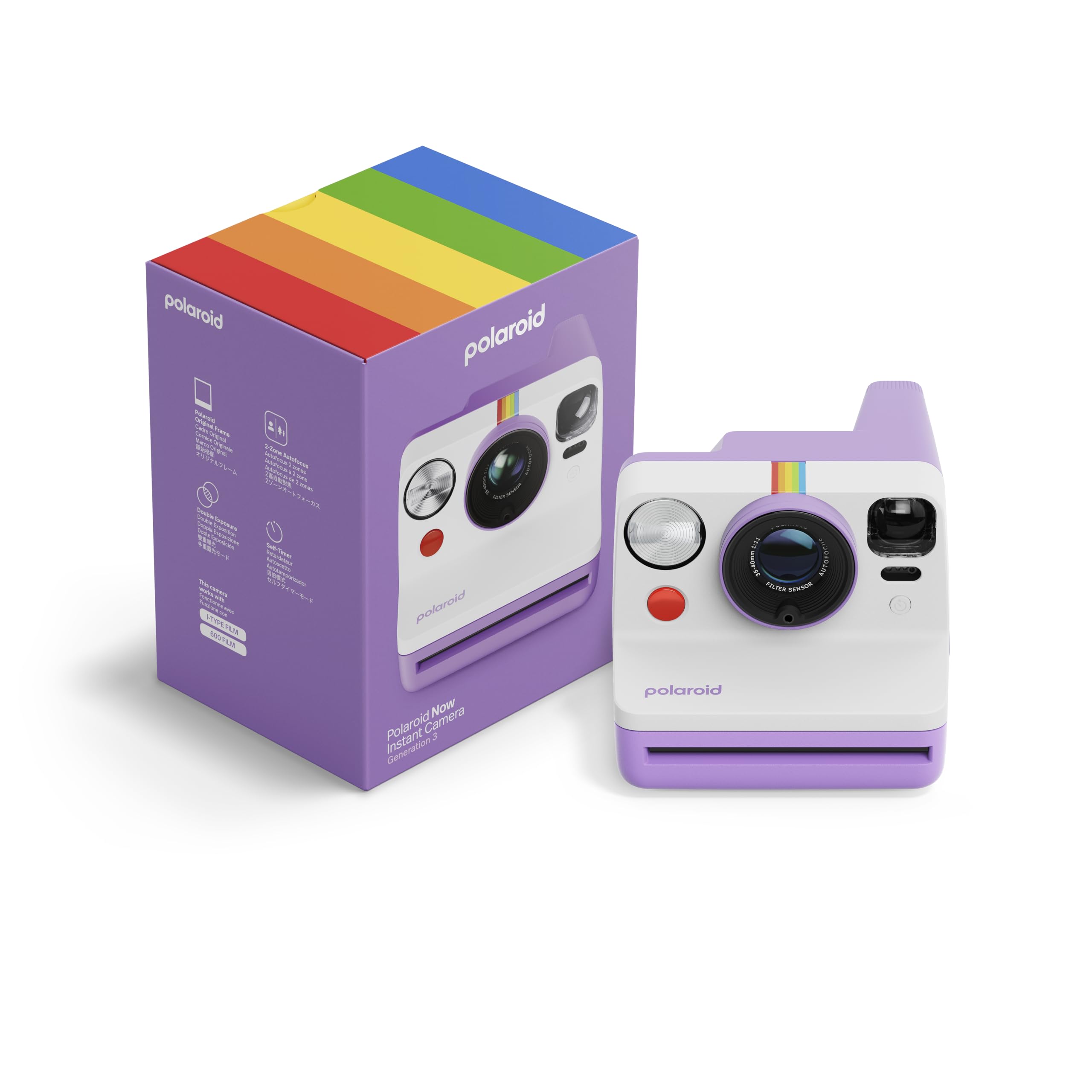 Polaroid Now Generation 3 Sofortbildkamera i-Type Film und 600 Film kompatibel