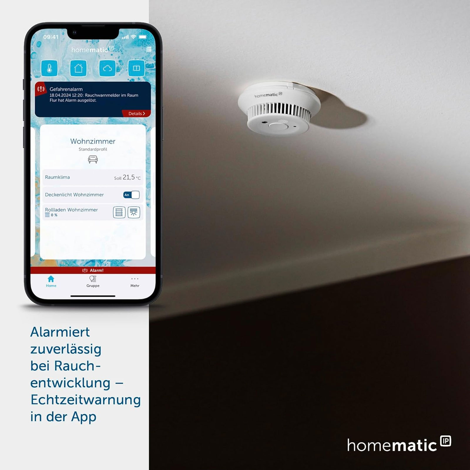 EQ-3 HMIP Homematic Starterset Rauchwarnmelder Smart Home Access Point