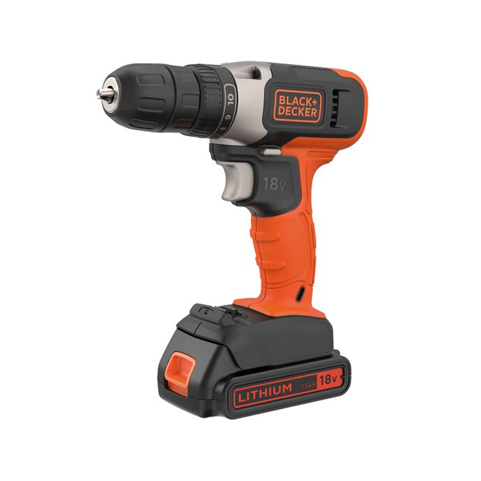 Black+Decker BCD001C2-QW + BDCDD18N 18V Akku-Bohrschrauber