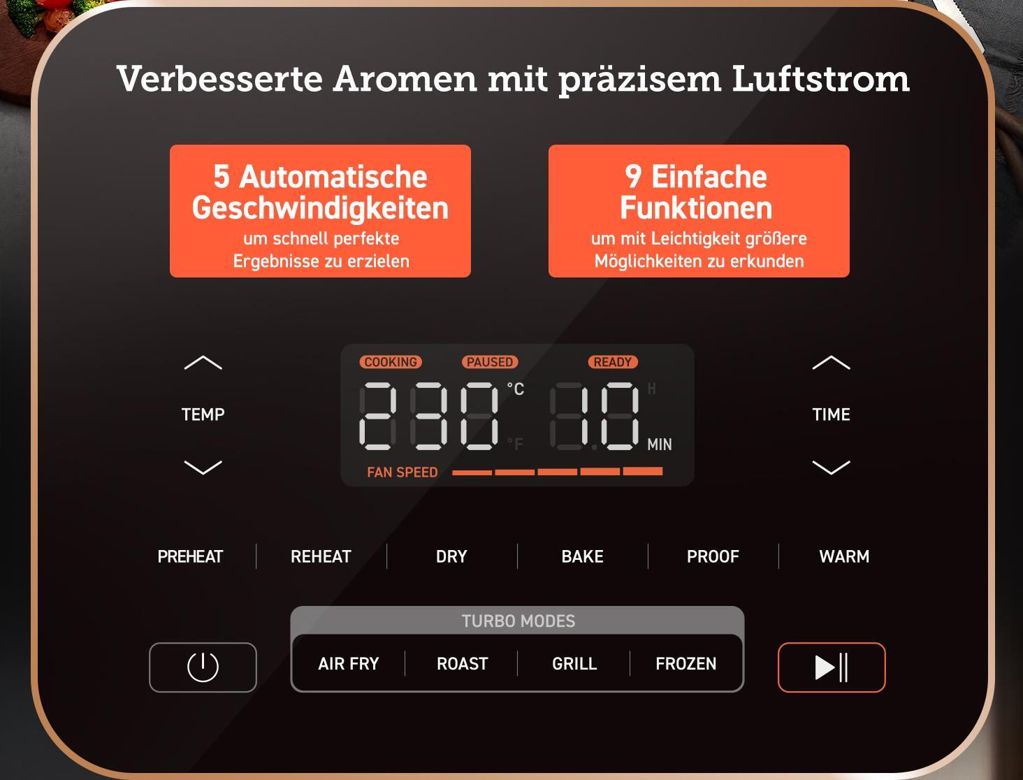 Cosori CAF-DC602-KEUR Turbo Blaze Heißluftfritteuse