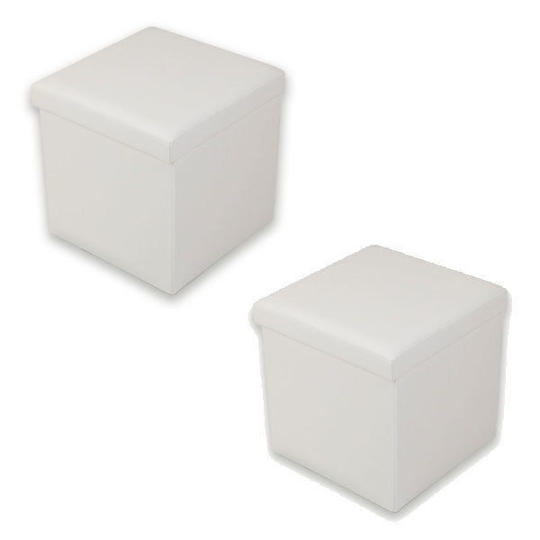 Echtwerk Sitzwürfel "StoreCube" 2er Set Faltbar Aufbewahrungsbox bis ca. 300kg