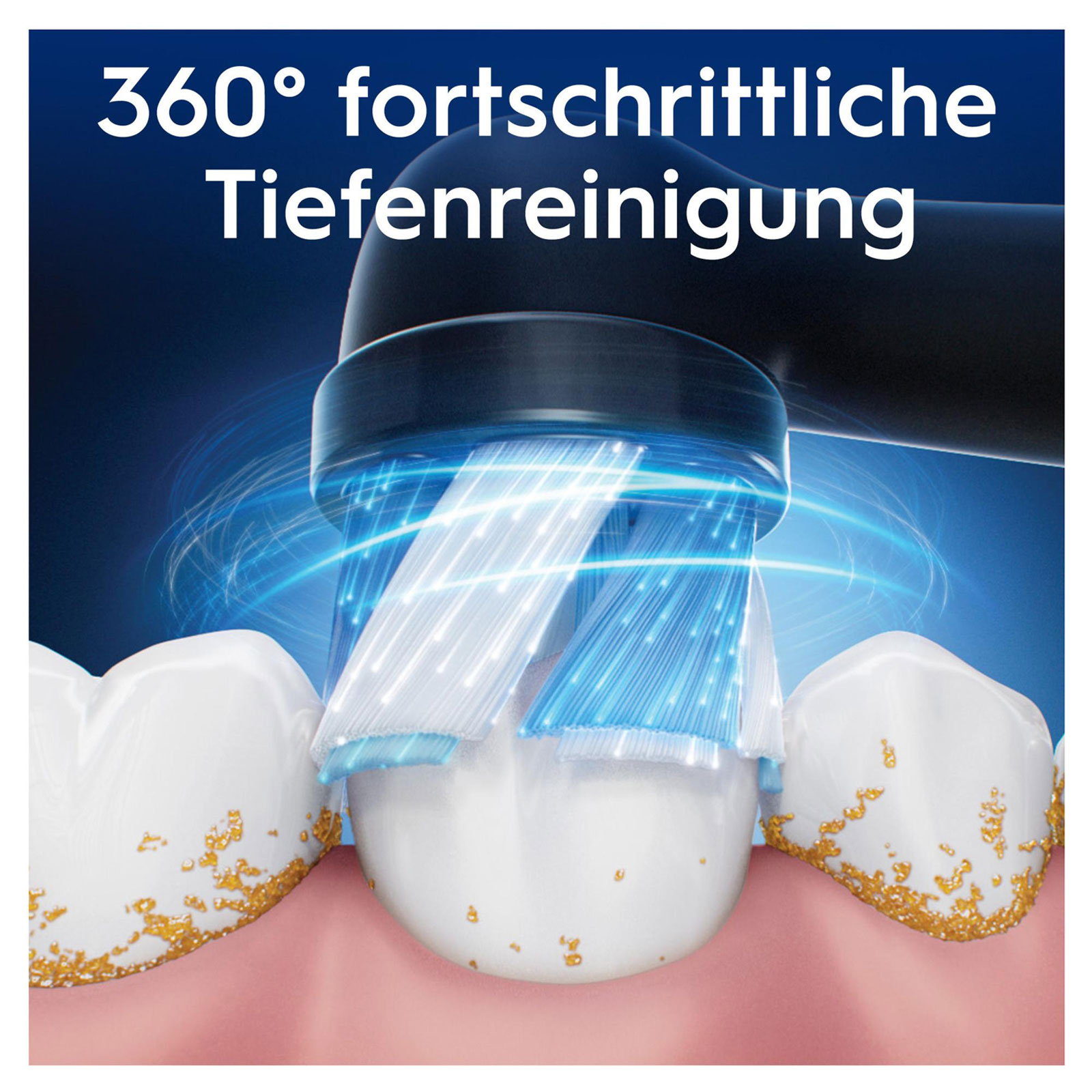 Oral-B iO Sanfte Reinigung, Original Aufsteckbürsten, Schwarz, 4er (passend für die Oral-B iO elektrische Zahnbürste)