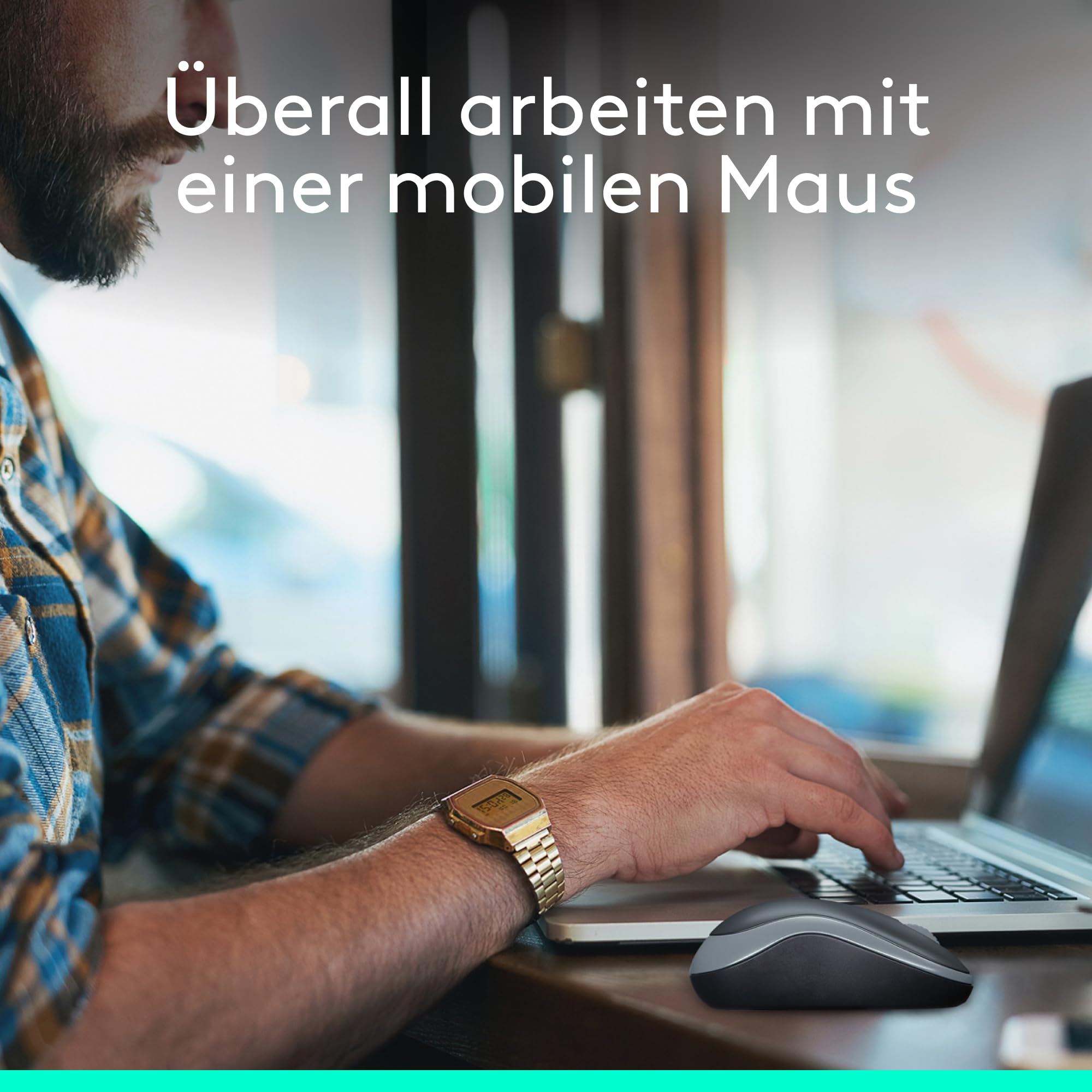 Logitech M185 Kabellose Maus 2,4 GHz PC und Mac Optical Tracking