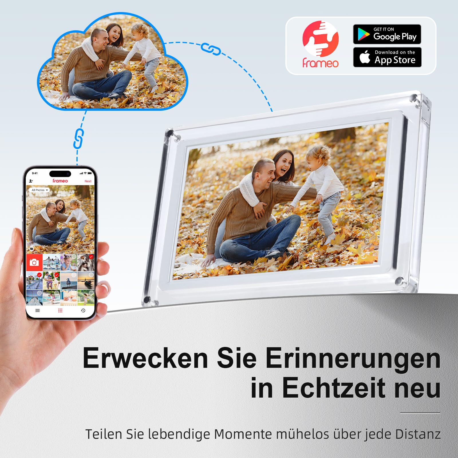 ROLLEI Smart Frame WiFi 109 Acrylic Digitaler Bilderrahmen