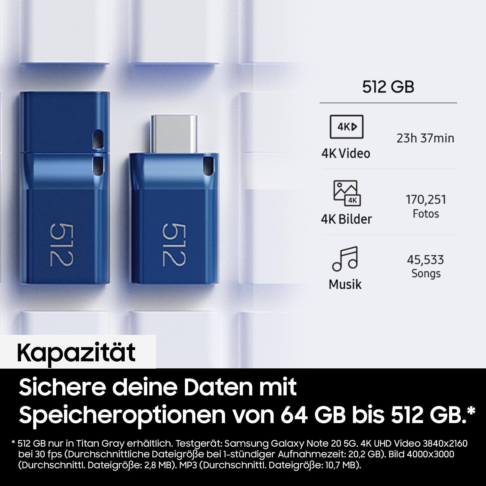 Samsung USB Type-C USB 3.2 Gen 1 Flash Drive - 256 GB Blau