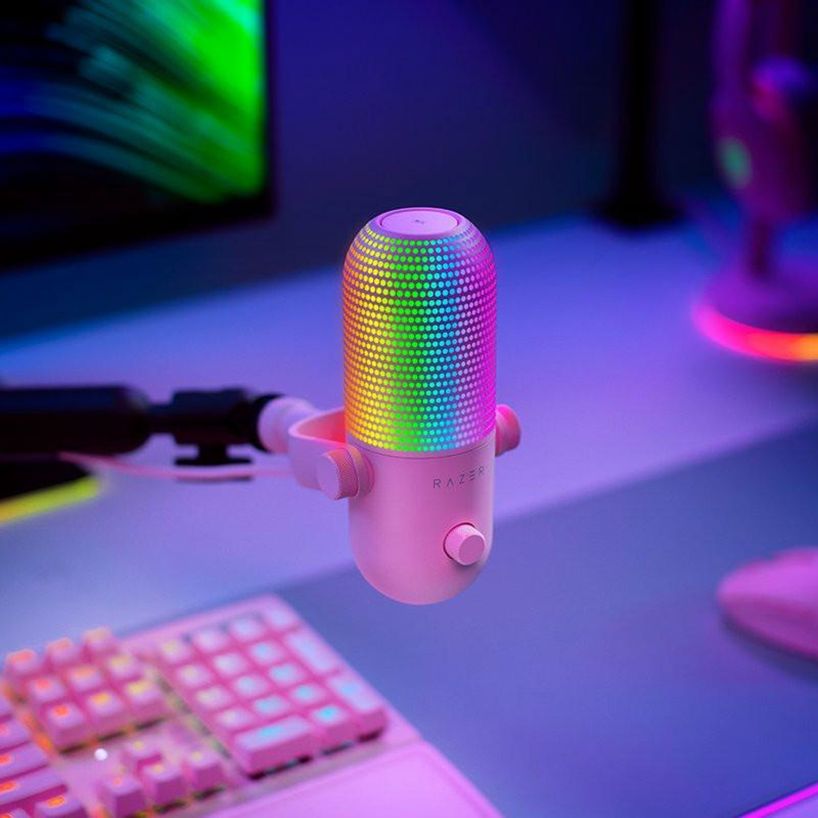 RAZER Seiren V3 Chroma Tischmikrofon, Weiß