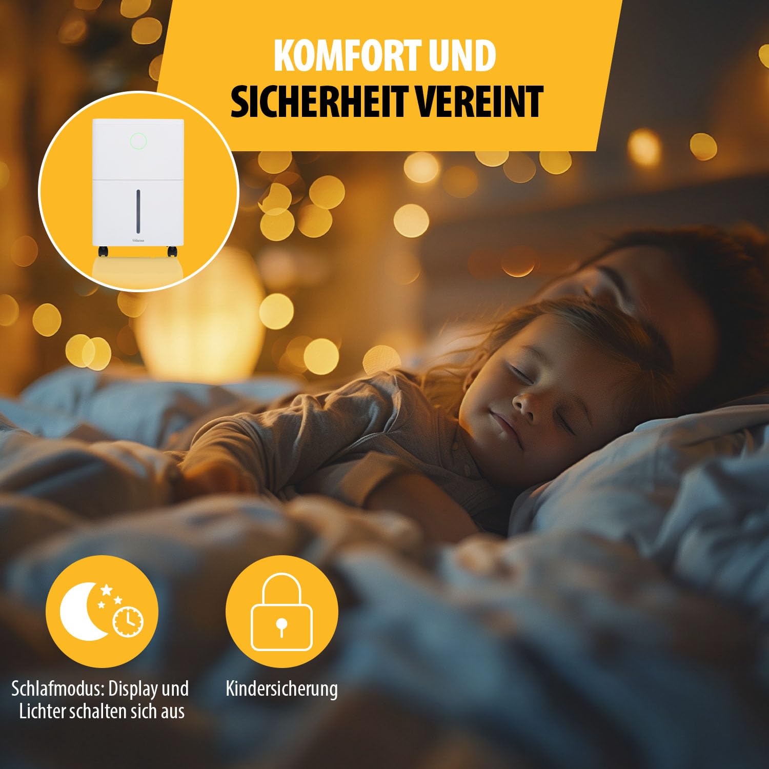 Tristar Luftentfeuchter - 6L pro Tag - Abnehmbarer 1,7L Wassertank