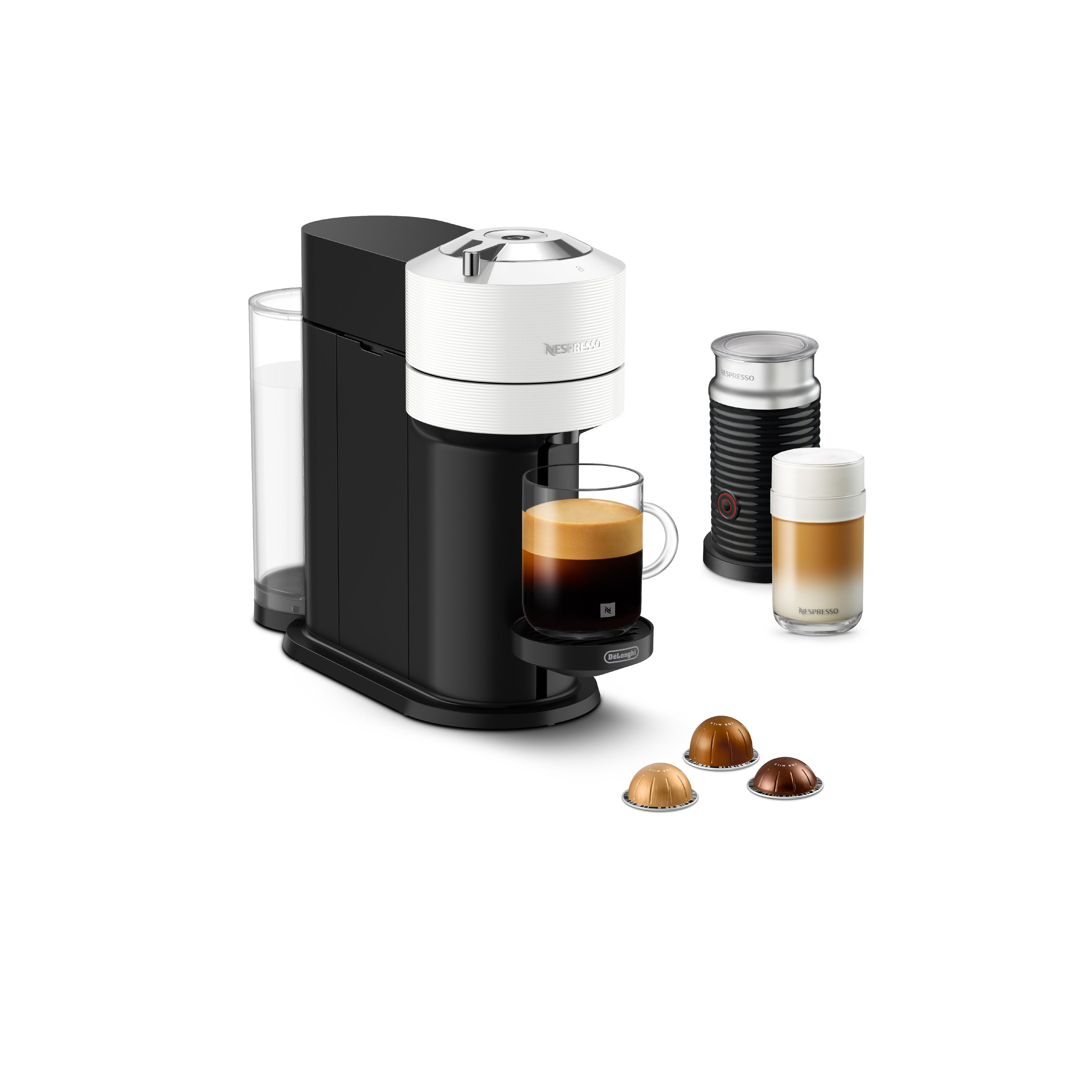 Delonghi Nespresso-Kapselmaschine Vertuo Next inkl. Aeroccino 3 + 50 NESPRESSO ORIGINAL-Kapseln