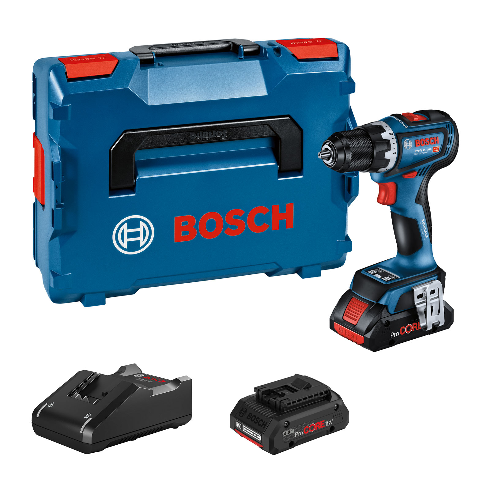 Bosch Professional PB_ON GSR 18V-90 C 2xPC4,0Ah, L-BOXX