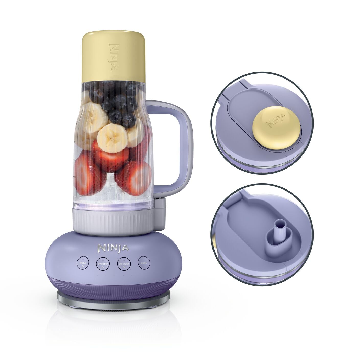Ninja DB351EUPR BlendBoss To-Go-Becher-Mixer - Lavendel/ Gelb