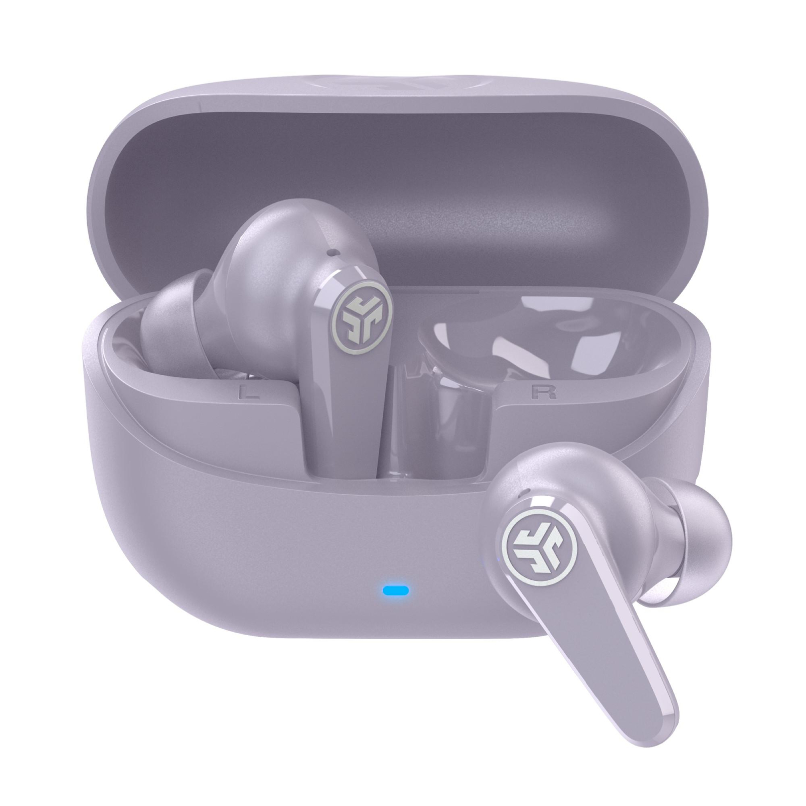 JLab In-Ear Kopfhörer Go Pods ANC TWS Headphones flieder (Headset-Funktion, Bluetooth, kabellos,noise cancelling, USB-C)