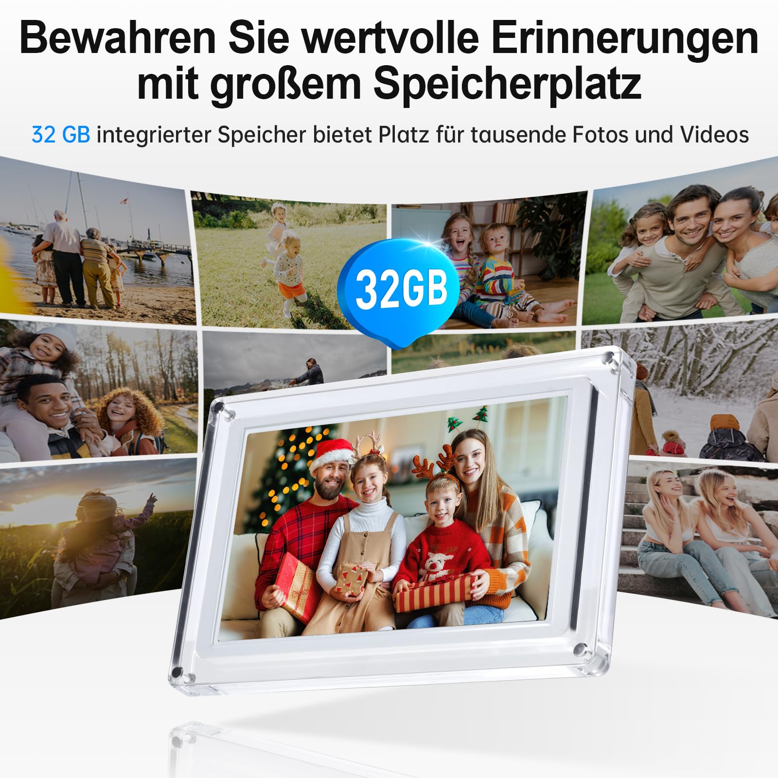 ROLLEI Smart Frame WiFi 109 Acrylic Digitaler Bilderrahmen