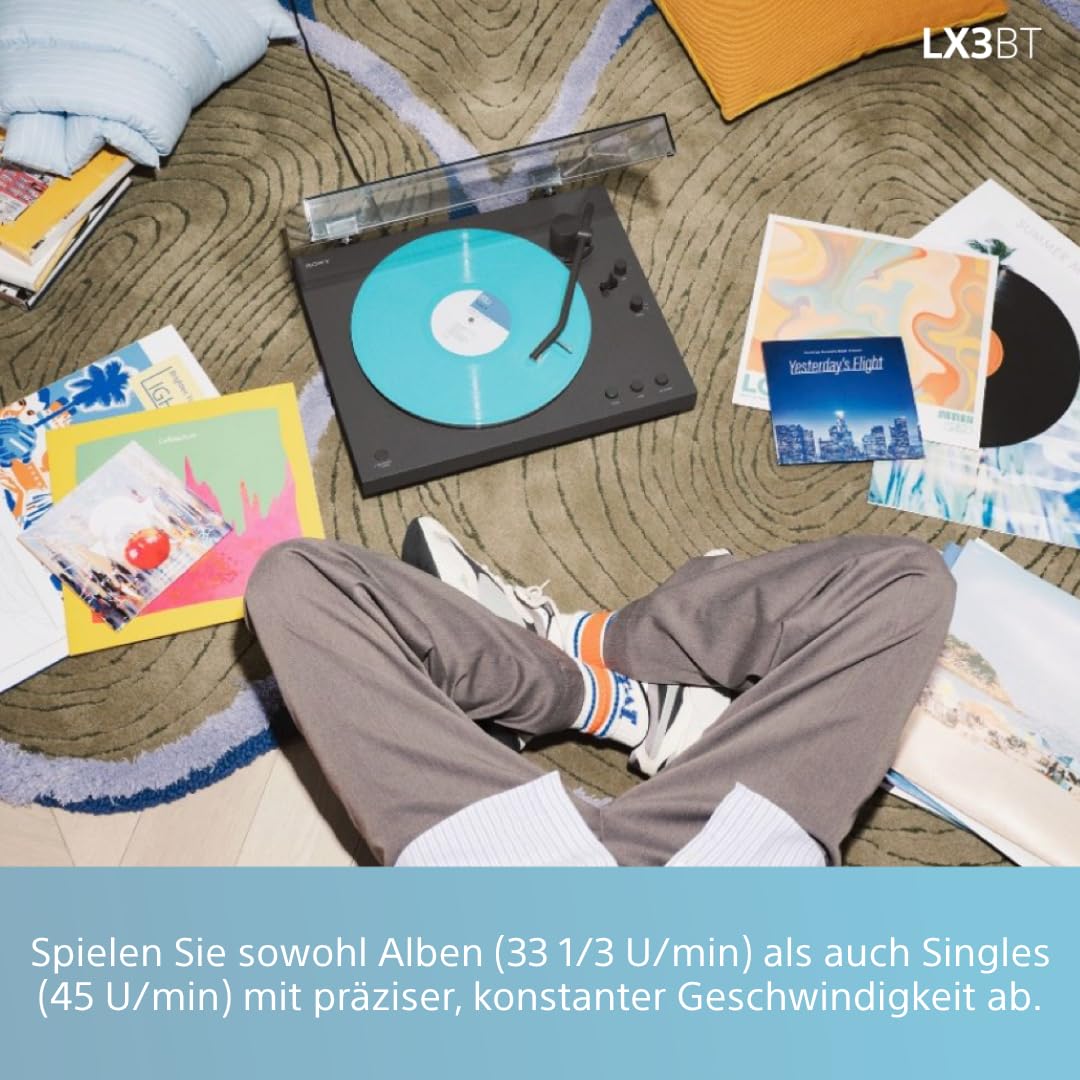 Sony PS-LX3BT kabelloser Bluetooth-Plattenspieler