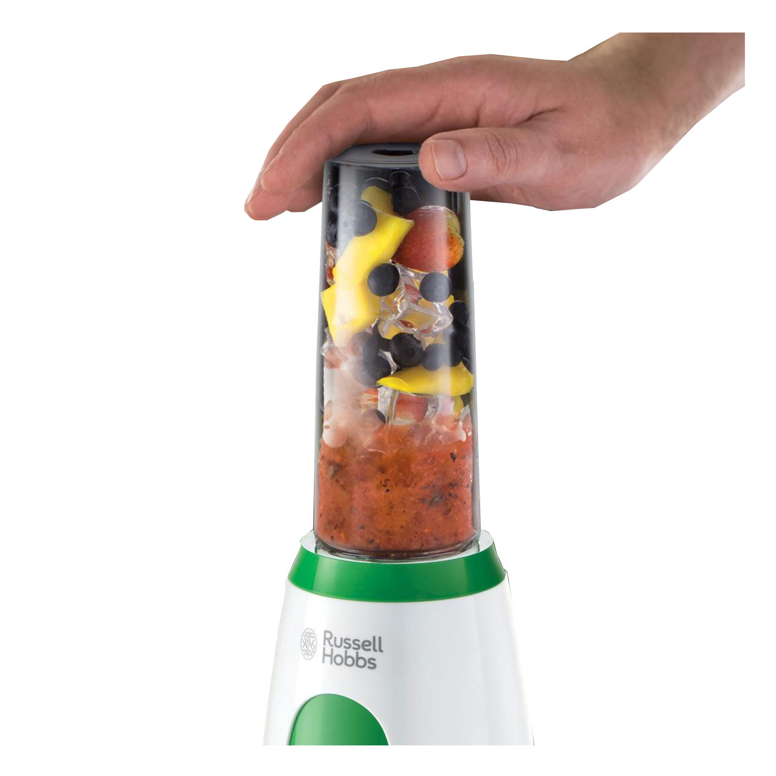 Russell Hobbs 25160-56 Explore Smoothie Maker Mix & Go Cool grün / weiß