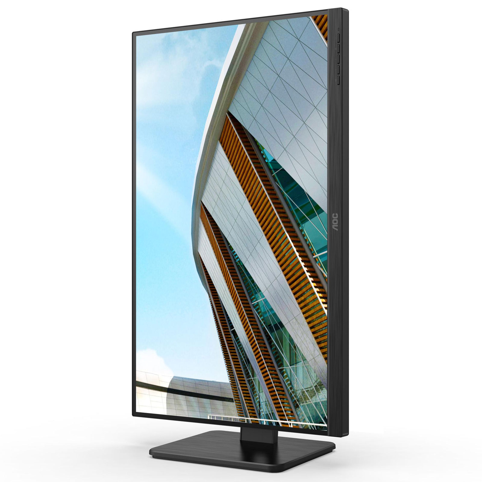 AOC Monitor Q27P2Q, P2, Schwarz, 27 Zoll, WQHD, IPS, 75 Hz, 4 ms (USB, HDMI, DisplayPort, höhenverstellbar, neigbar, schwenkbar, Pivot)