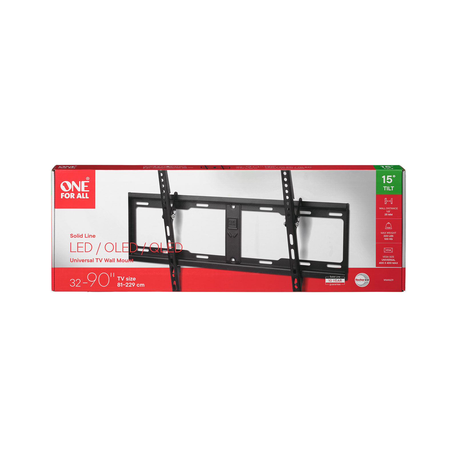 ONE FOR ALL WM4629 84" WH Tilt TV-Wandhalterung