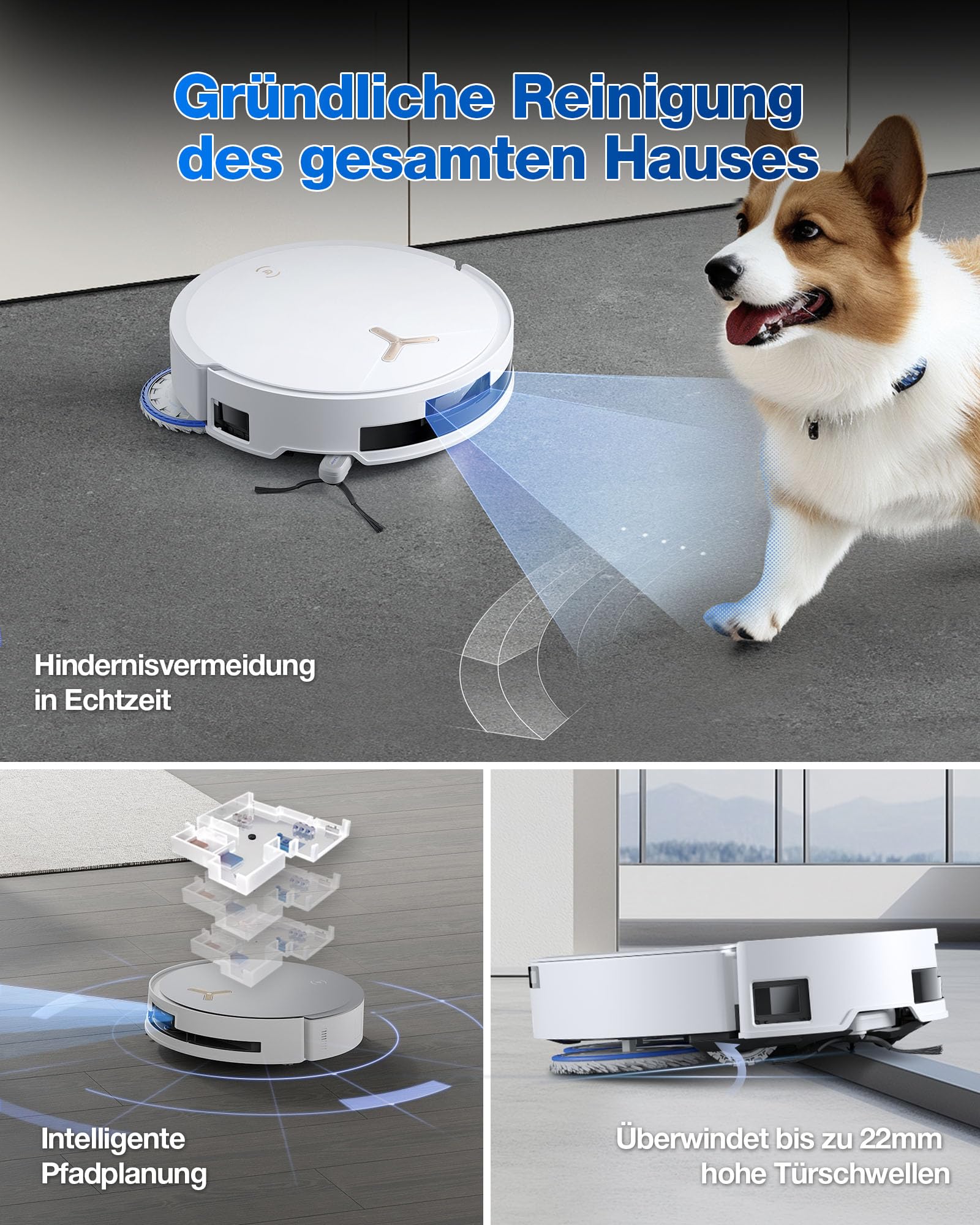 Ecovacs Deebot T50 Max Pro Omni Weiß