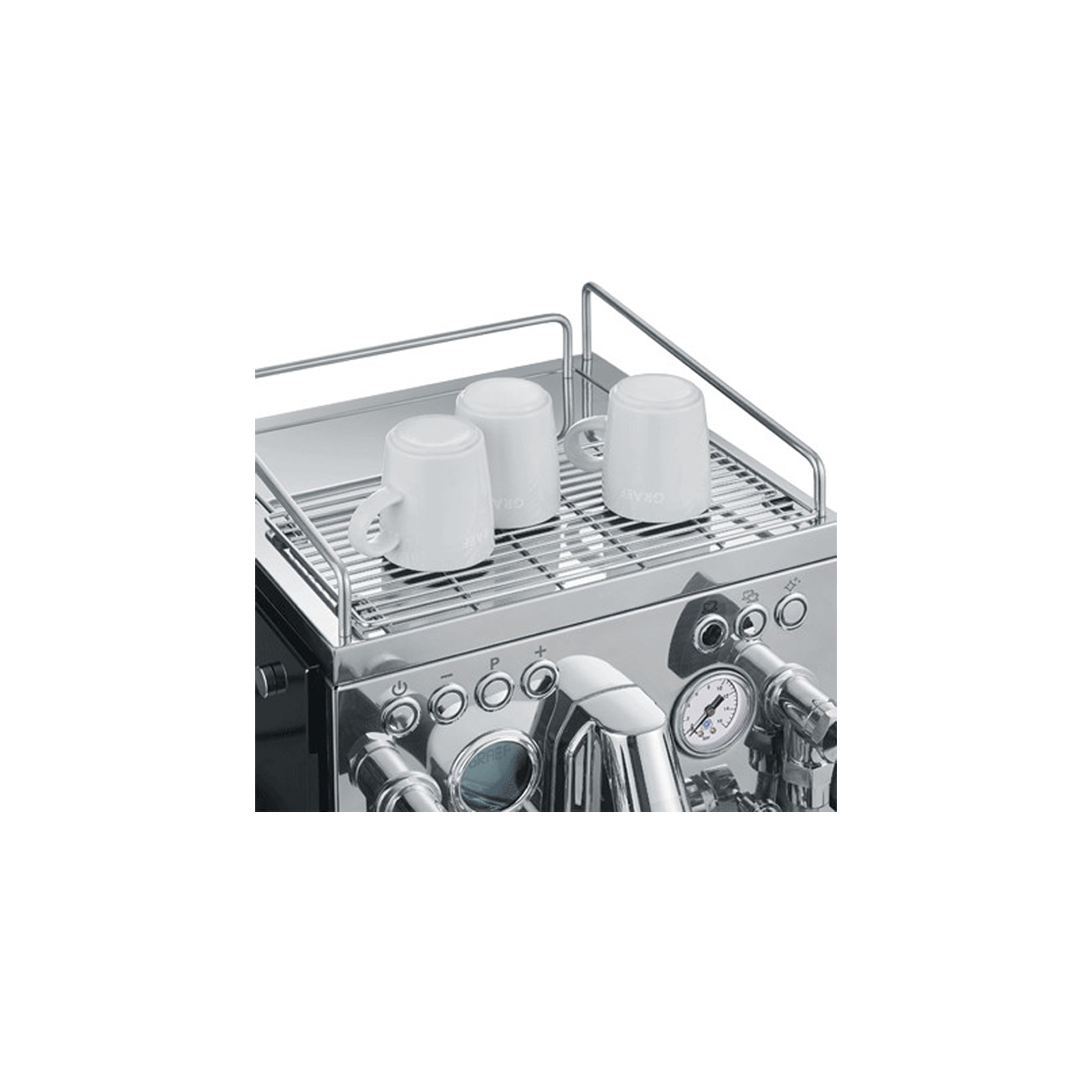 GRAEF ES 1000 Contessa Siebträger-Espressomaschine Edelstahl hochglanzpoliert / Glas individualisierbar